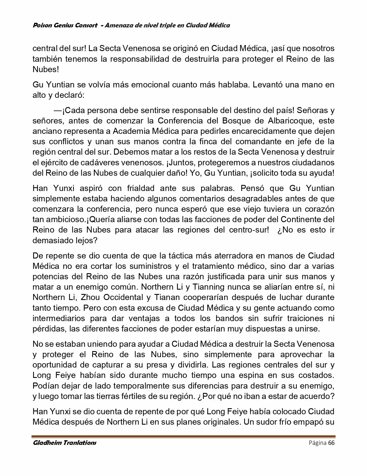 Poison Genious Consort (Novela) - Capítulo 392 - Página 66 - LectorTMOo