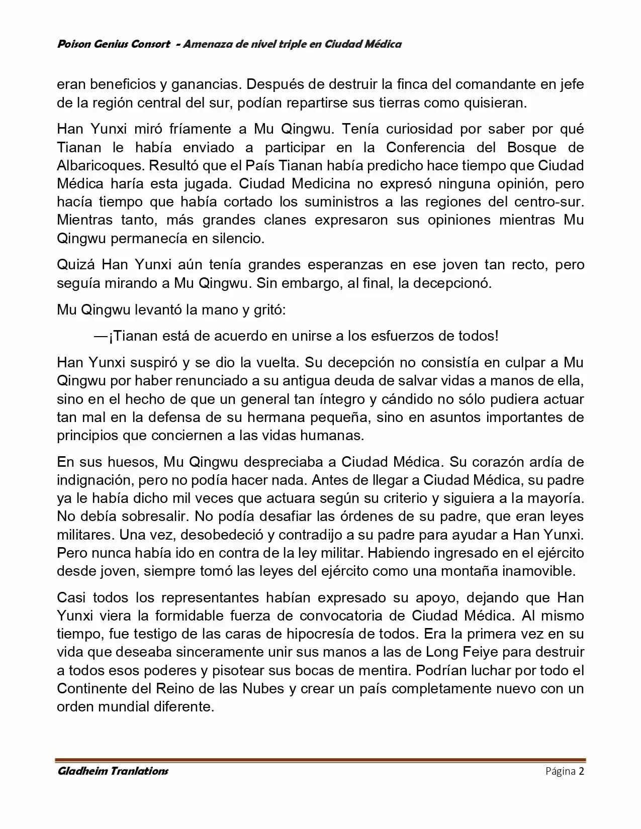 Poison Genious Consort (Novela) - Capítulo 393 - Página 2 - LectorTMOo