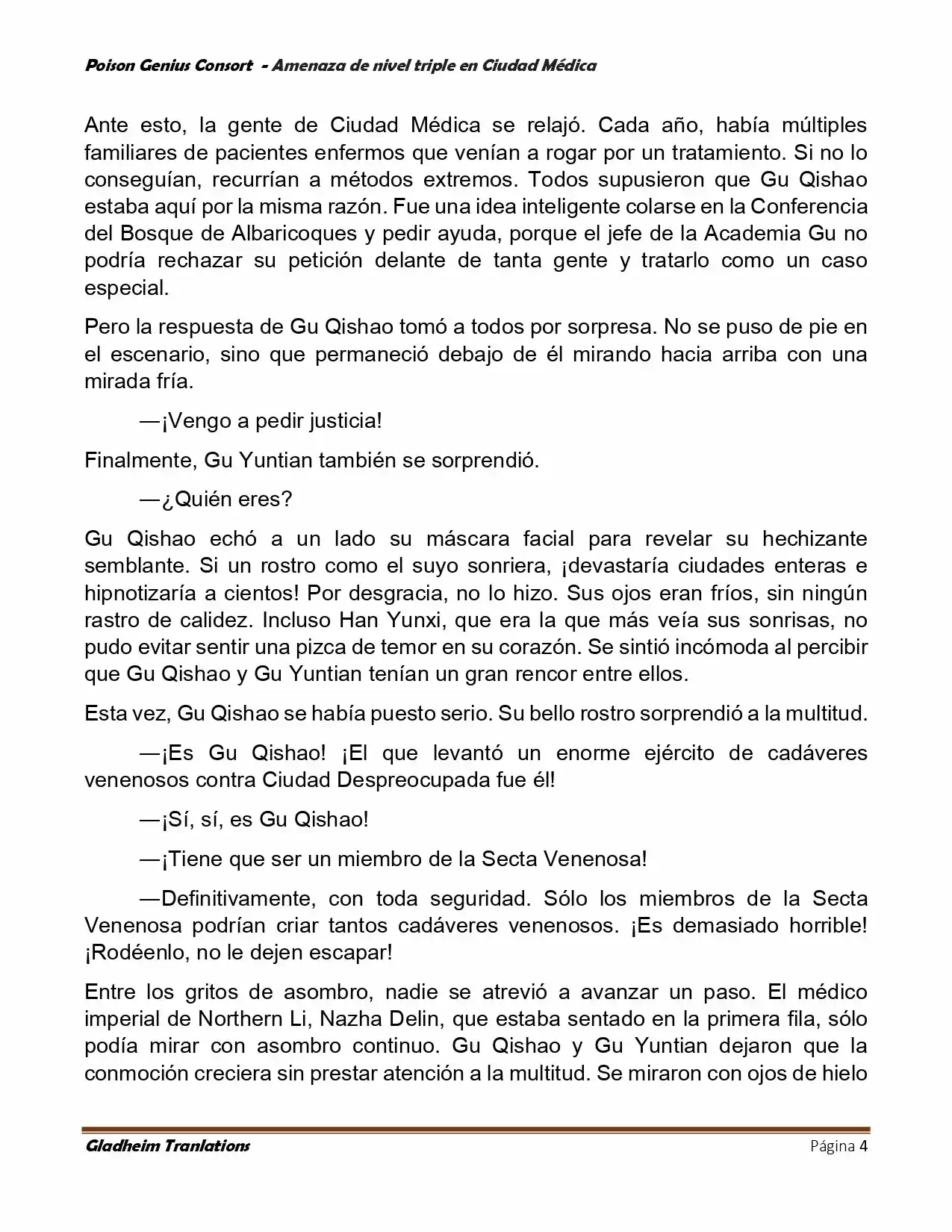 Poison Genious Consort (Novela) - Capítulo 393 - Página 4 - LectorTMOo