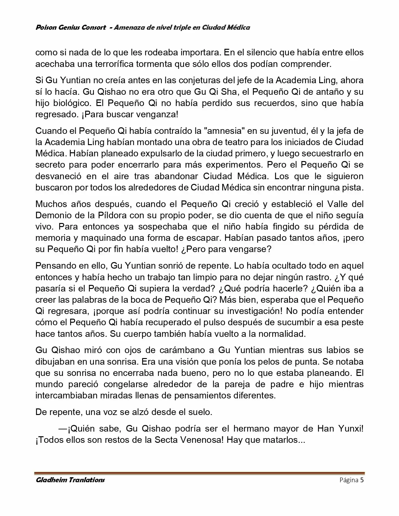 Poison Genious Consort (Novela) - Capítulo 393 - Página 5 - LectorTMOo