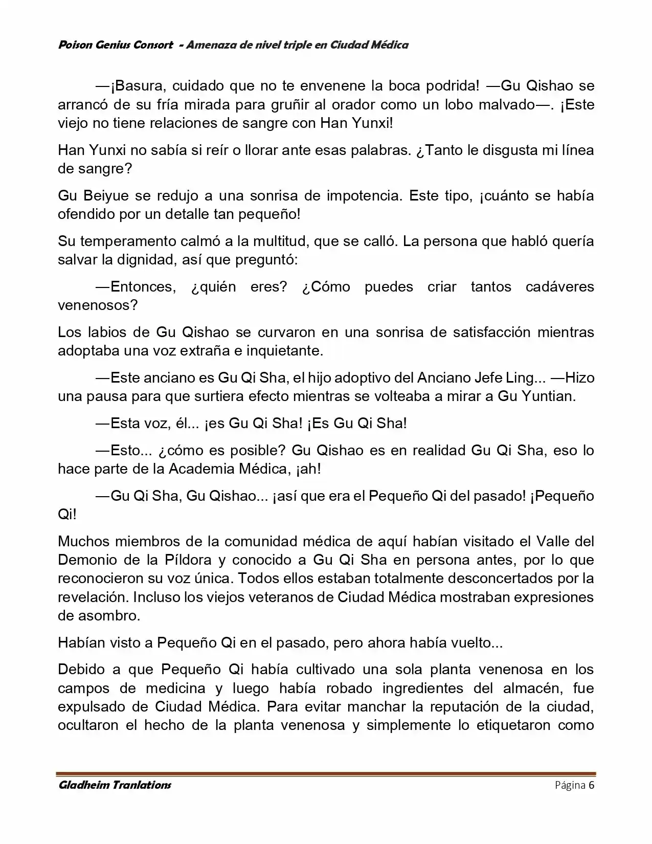 Poison Genious Consort (Novela) - Capítulo 393 - Página 6 - LectorTMOo