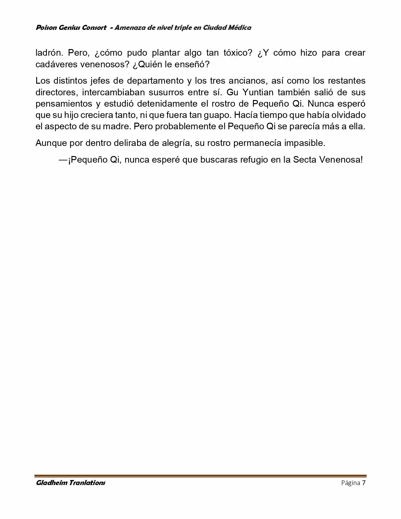 Poison Genious Consort (Novela) - Capítulo 393 - Página 7 - LectorTMOo