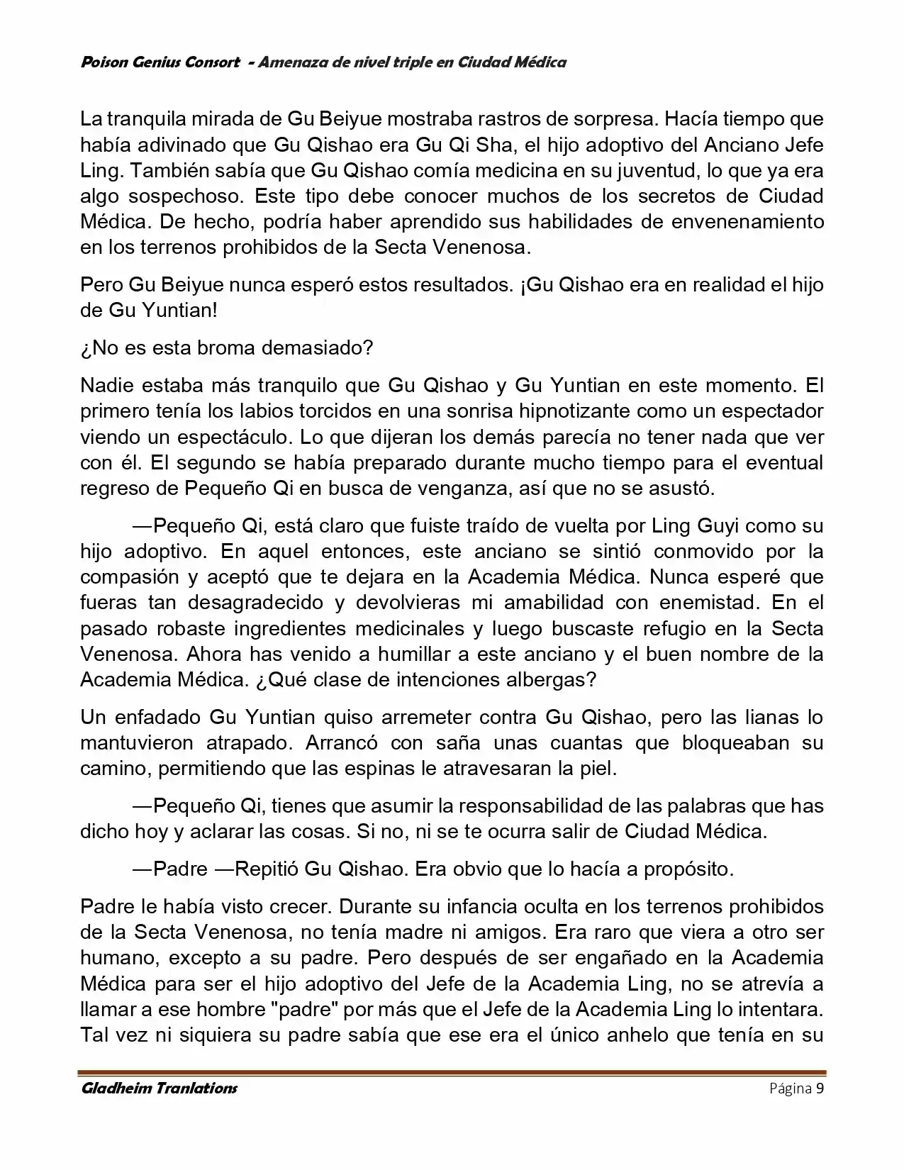 Poison Genious Consort (Novela) - Capítulo 393 - Página 9 - LectorTMOo