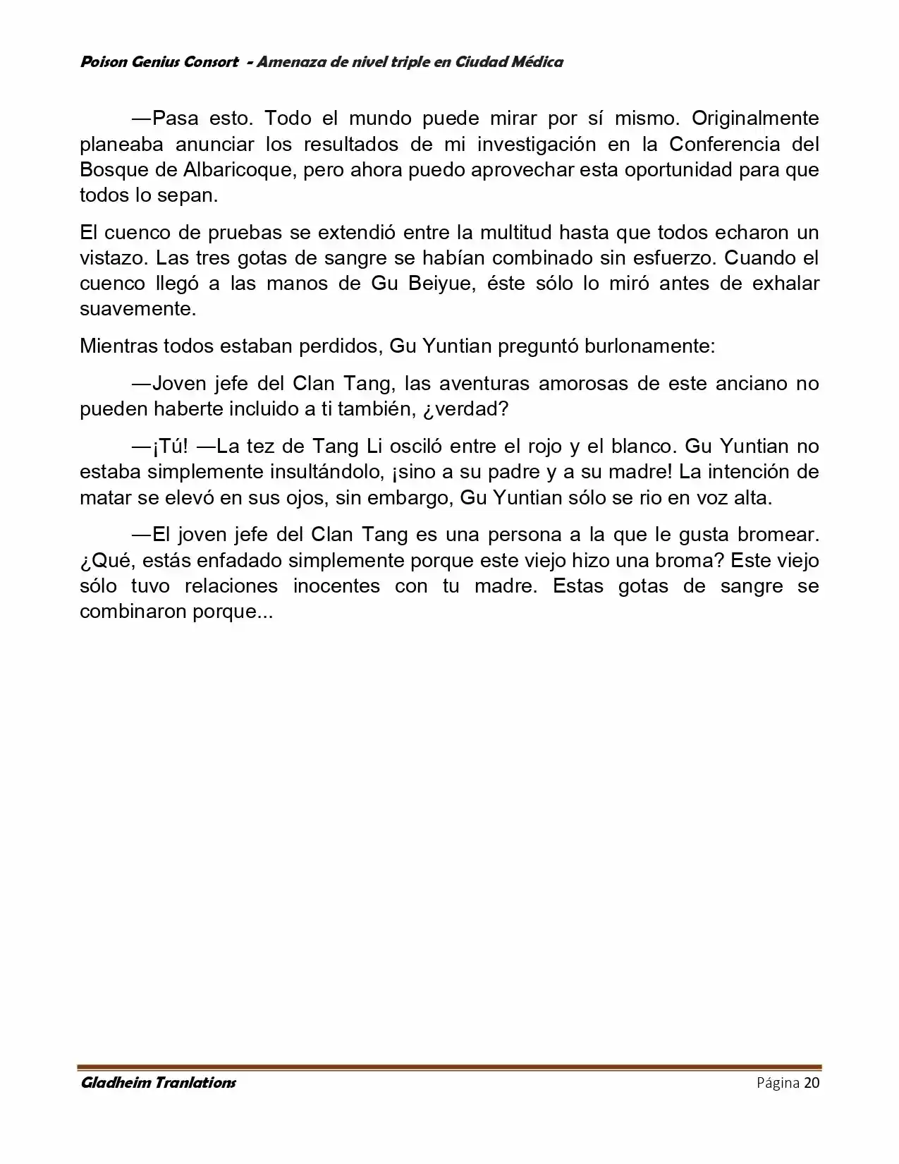 Poison Genious Consort (Novela) - Capítulo 393 - Página 20 - LectorTMOo