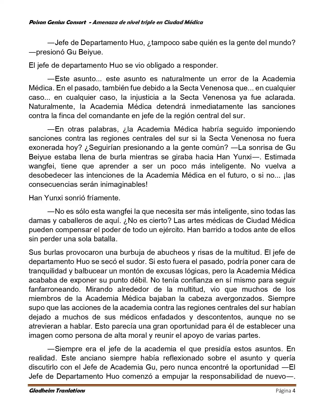 Poison Genious Consort (Novela) - Capítulo 394 - Página 4 - LectorTMOo