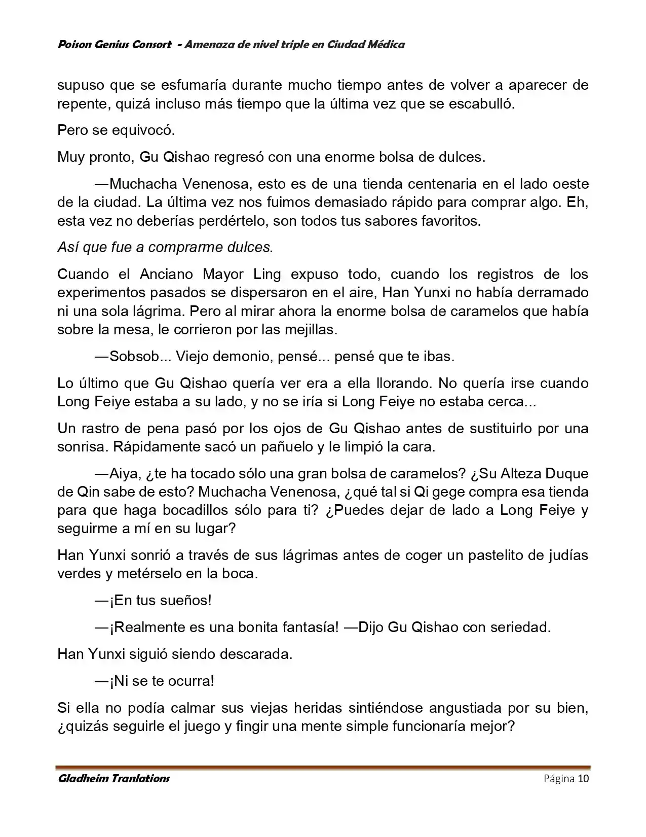 Poison Genious Consort (Novela) - Capítulo 394 - Página 10 - LectorTMOo