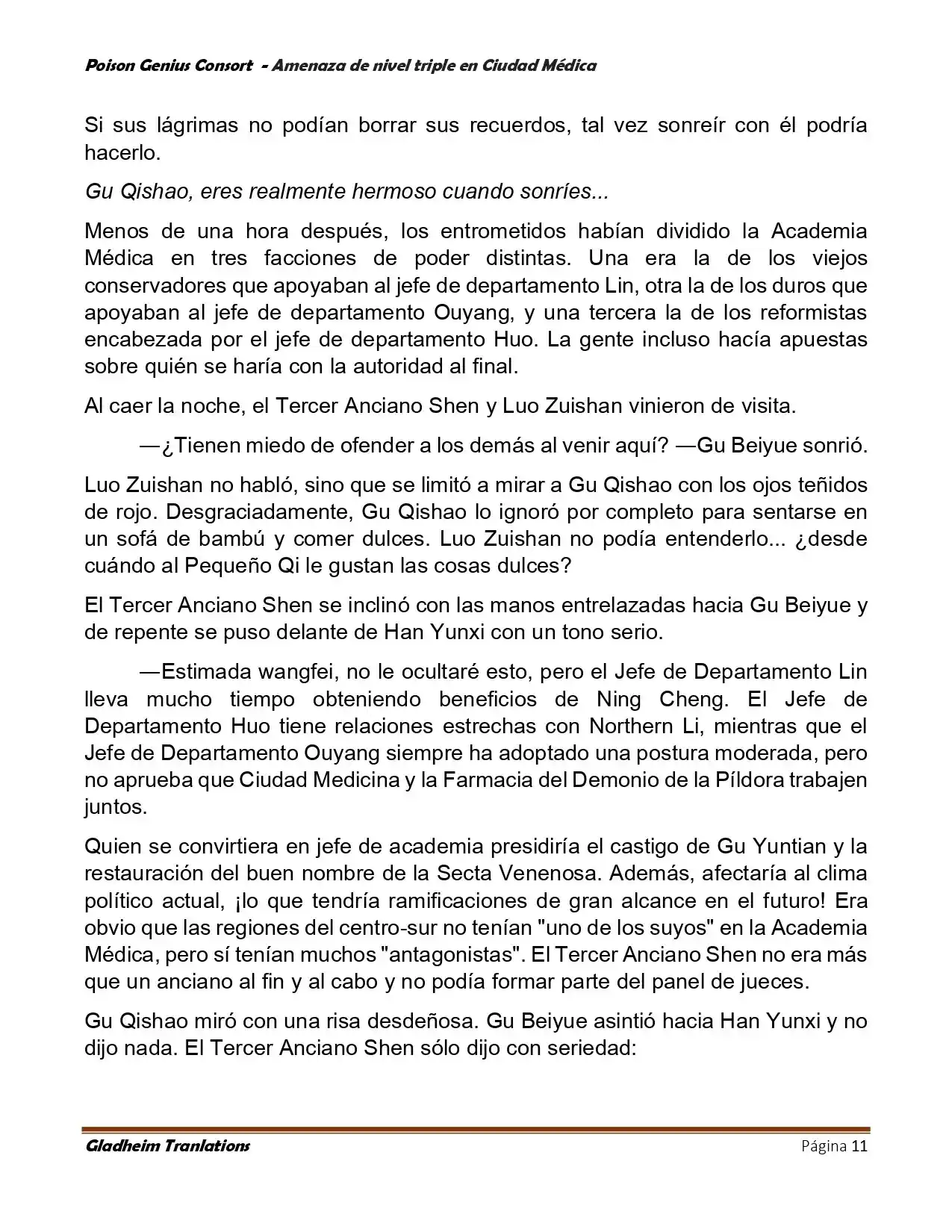 Poison Genious Consort (Novela) - Capítulo 394 - Página 11 - LectorTMOo