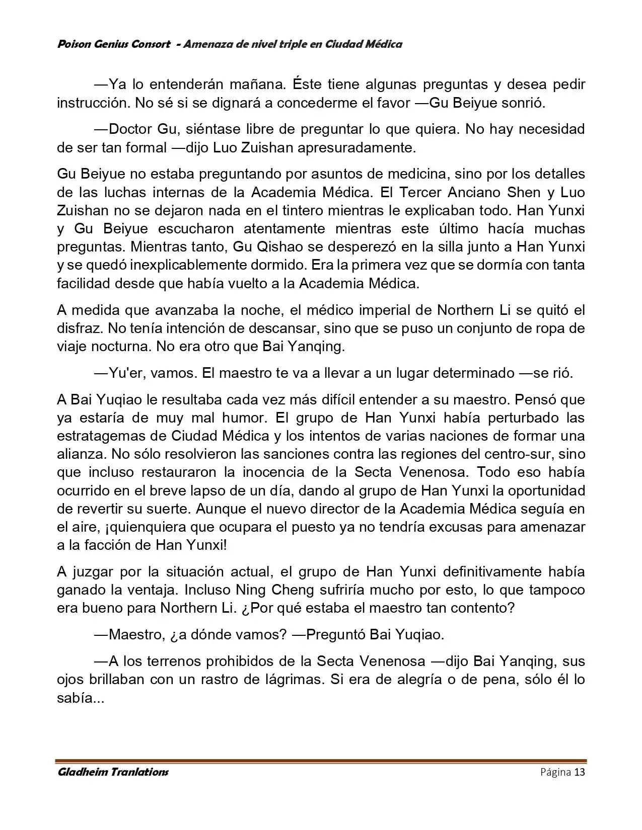 Poison Genious Consort (Novela) - Capítulo 394 - Página 13 - LectorTMOo