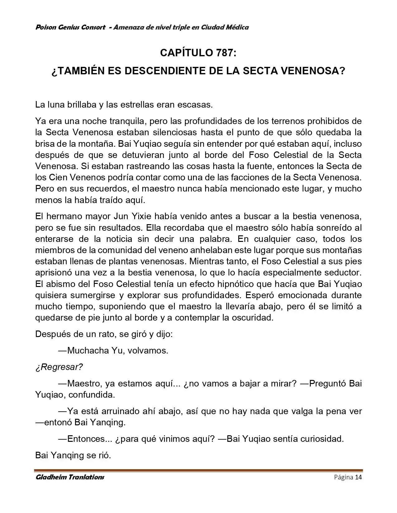 Poison Genious Consort (Novela) - Capítulo 394 - Página 14 - LectorTMOo