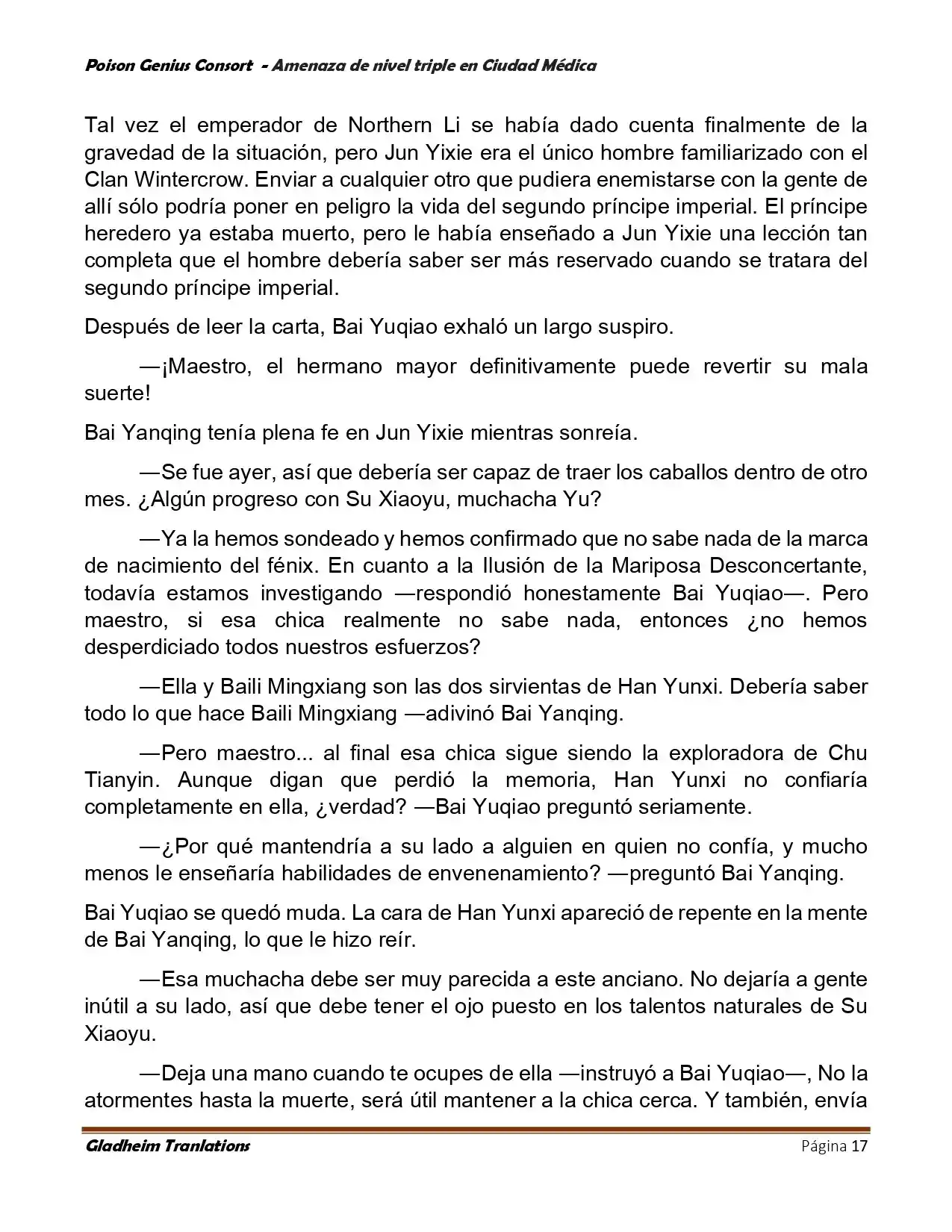 Poison Genious Consort (Novela) - Capítulo 394 - Página 17 - LectorTMOo