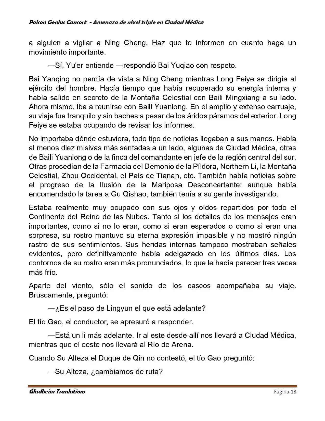 Poison Genious Consort (Novela) - Capítulo 394 - Página 18 - LectorTMOo