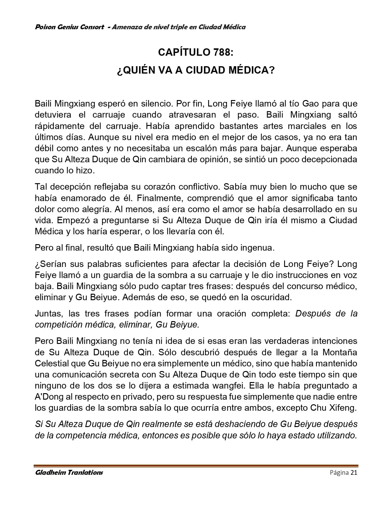 Poison Genious Consort (Novela) - Capítulo 394 - Página 21 - LectorTMOo