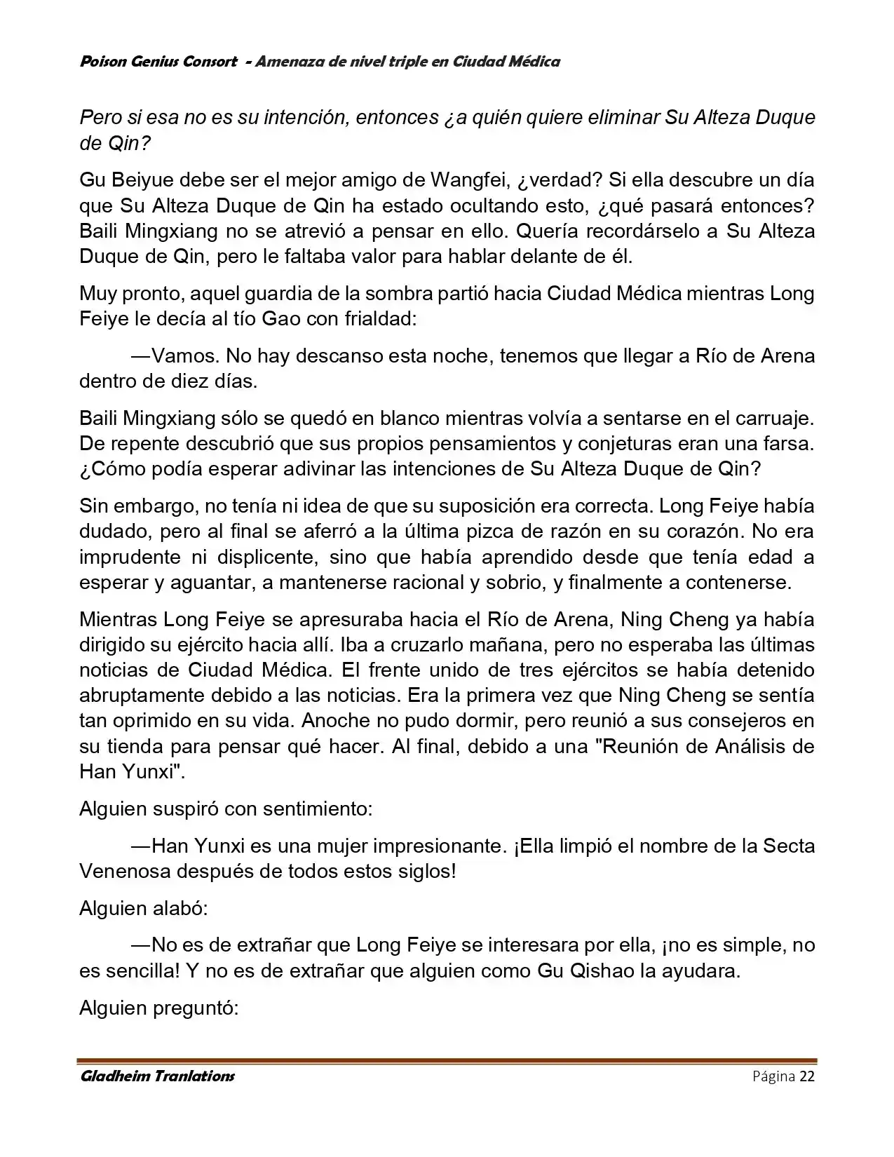 Poison Genious Consort (Novela) - Capítulo 394 - Página 22 - LectorTMOo