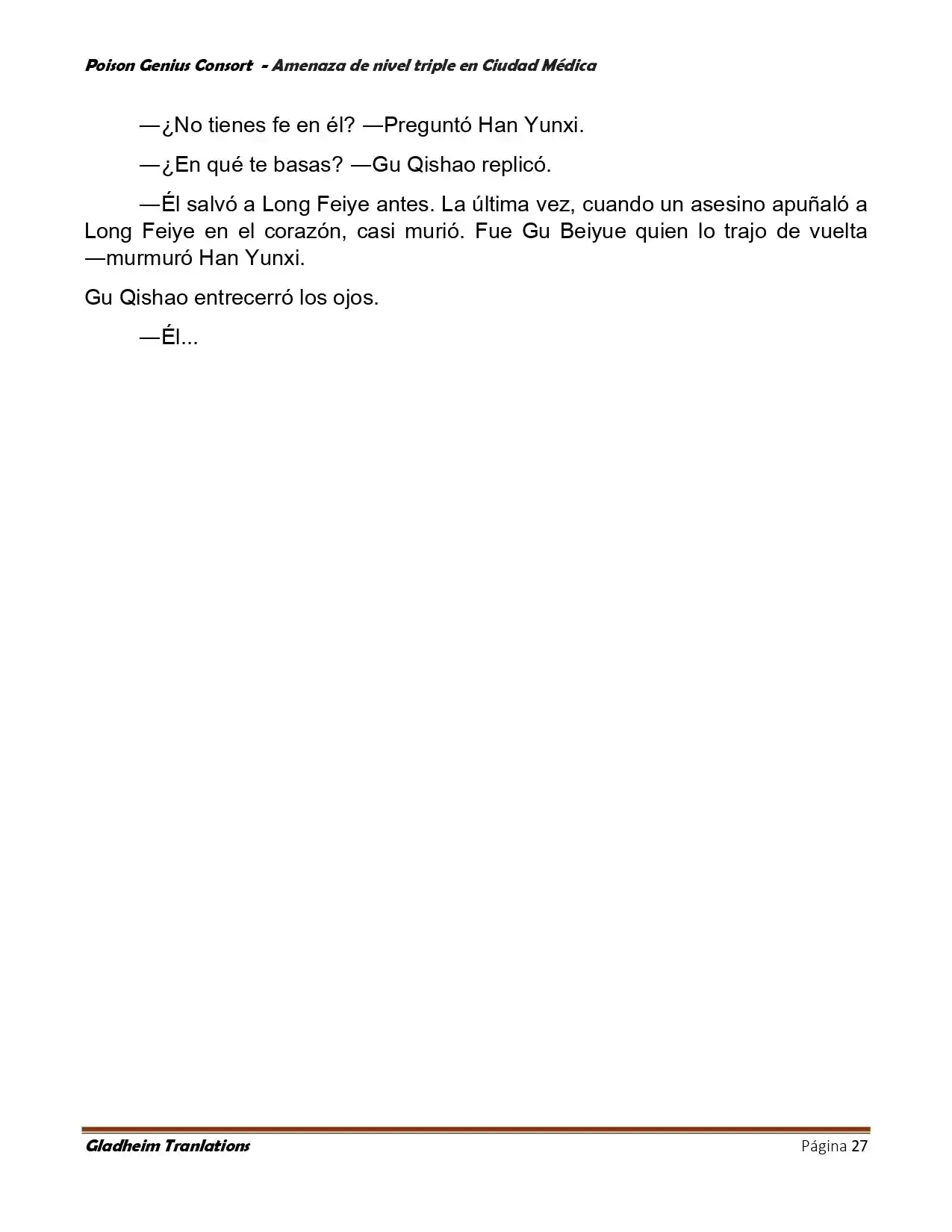 Poison Genious Consort (Novela) - Capítulo 394 - Página 27 - LectorTMOo