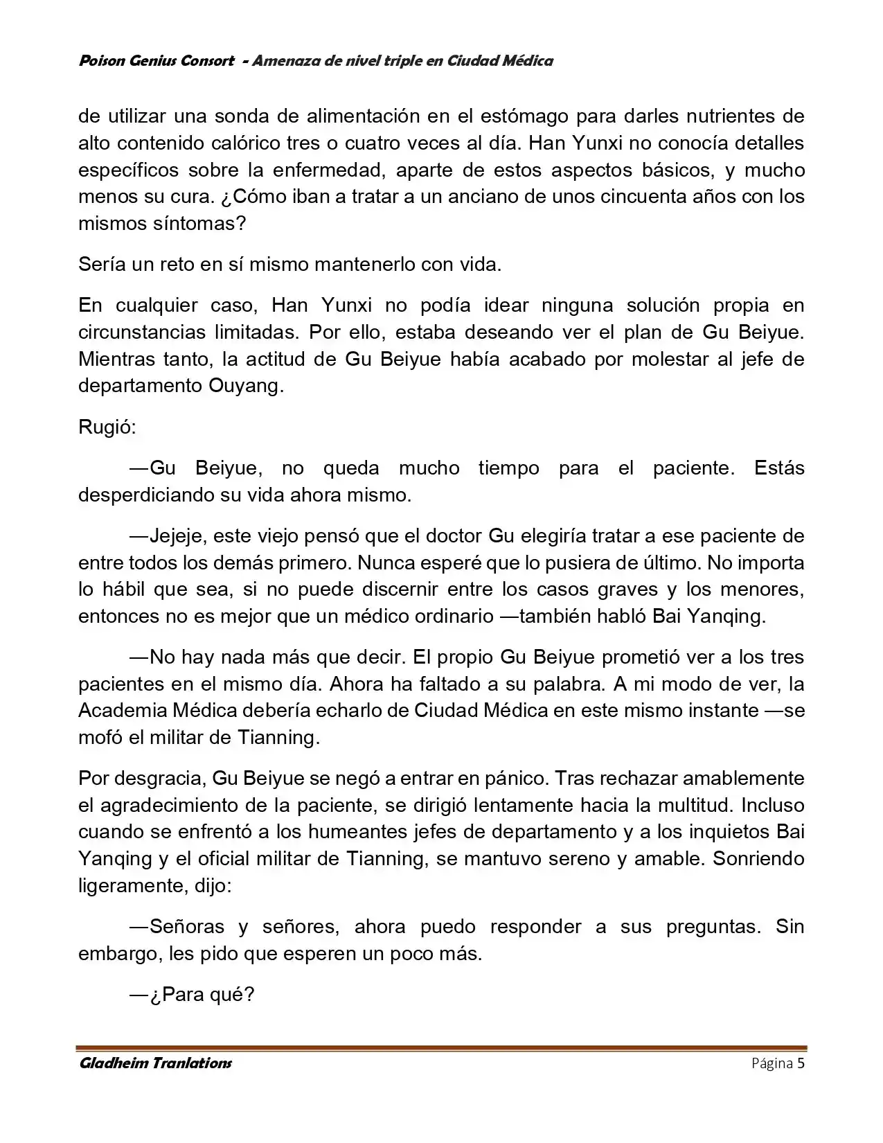 Poison Genious Consort (Novela) - Capítulo 395 - Página 5 - LectorTMOo