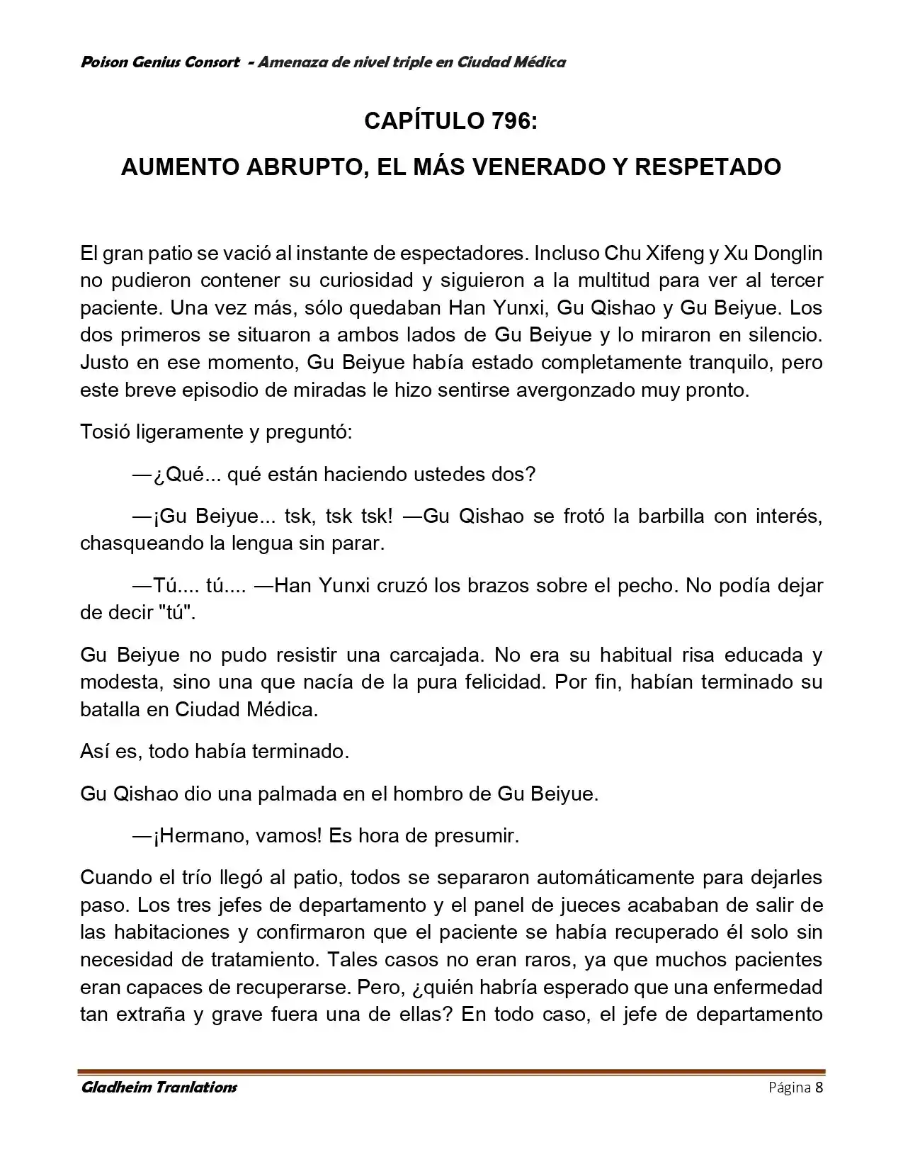 Poison Genious Consort (Novela) - Capítulo 395 - Página 8 - LectorTMOo
