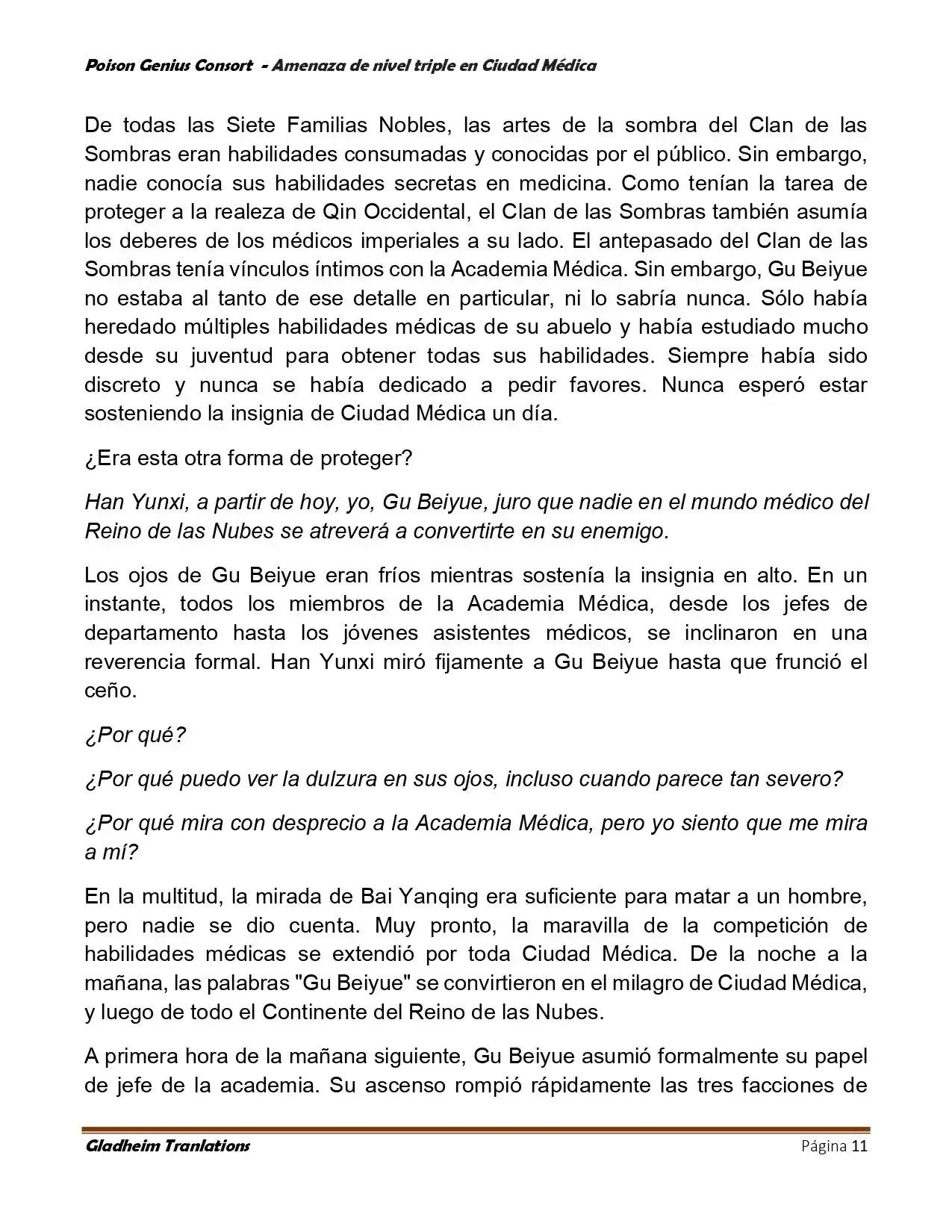 Poison Genious Consort (Novela) - Capítulo 395 - Página 11 - LectorTMOo