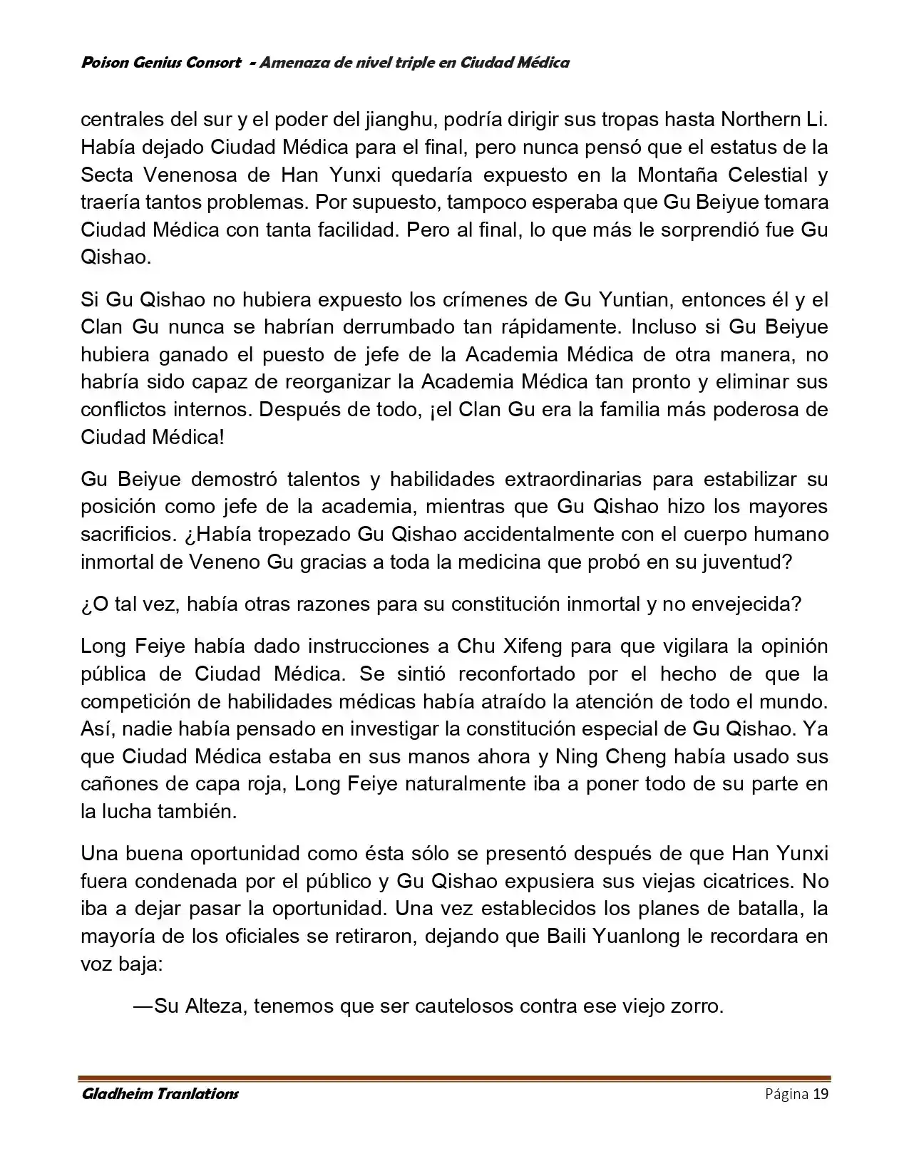 Poison Genious Consort (Novela) - Capítulo 395 - Página 19 - LectorTMOo