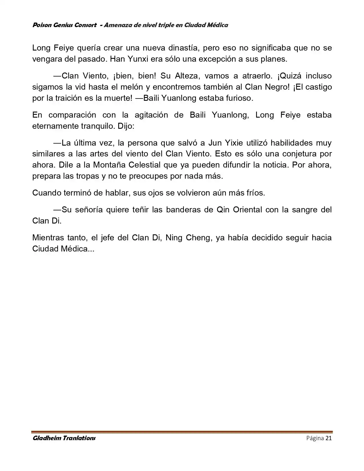 Poison Genious Consort (Novela) - Capítulo 395 - Página 21 - LectorTMOo