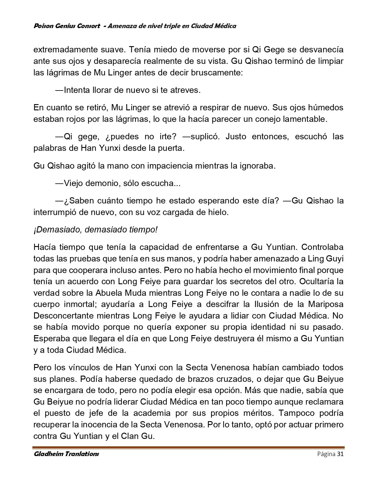 Poison Genious Consort (Novela) - Capítulo 395 - Página 31 - LectorTMOo