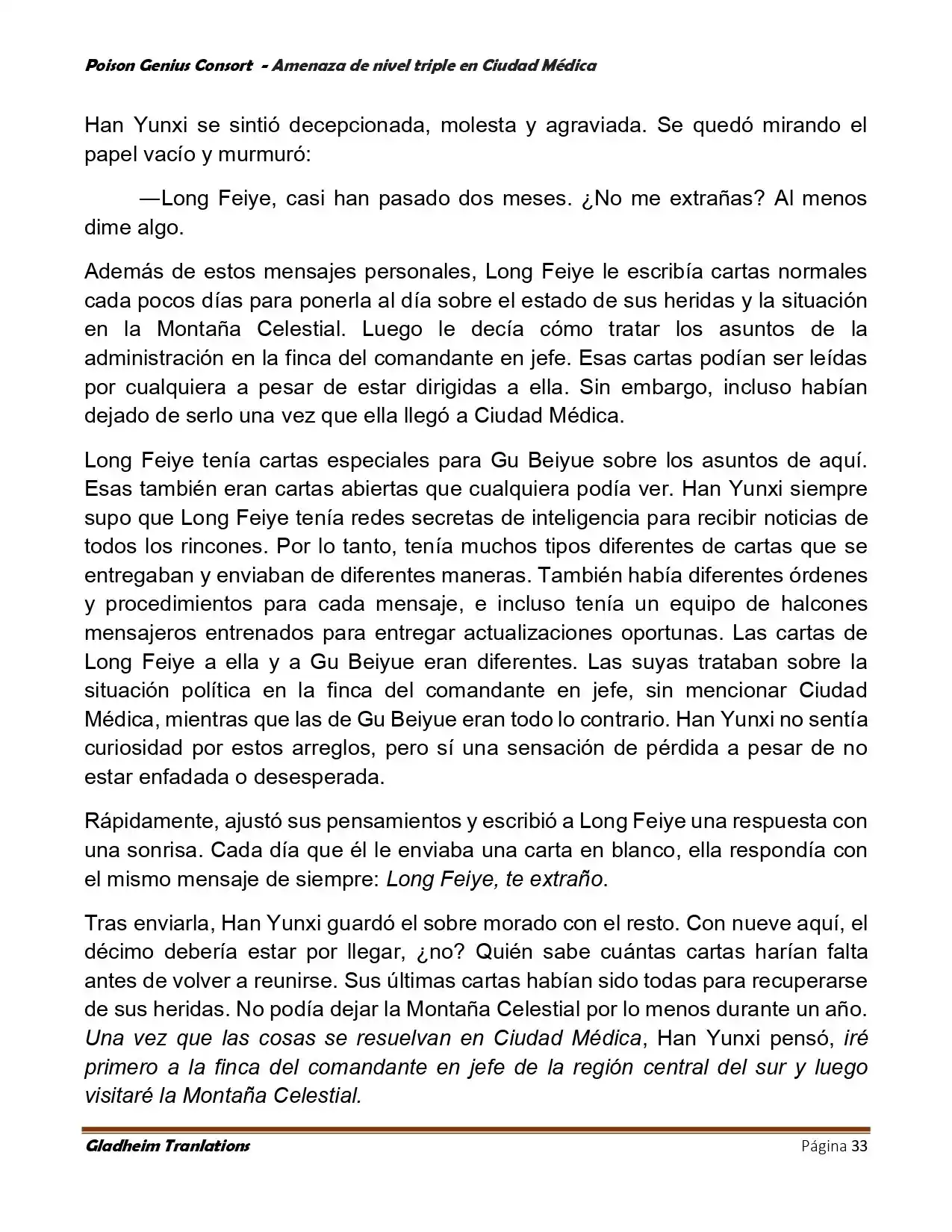 Poison Genious Consort (Novela) - Capítulo 395 - Página 33 - LectorTMOo