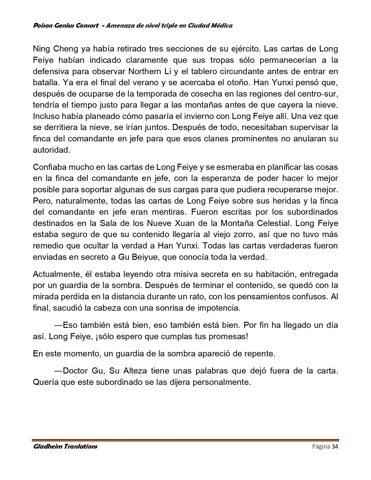 Poison Genious Consort (Novela) - Capítulo 395 - Página 34 - LectorTMOo