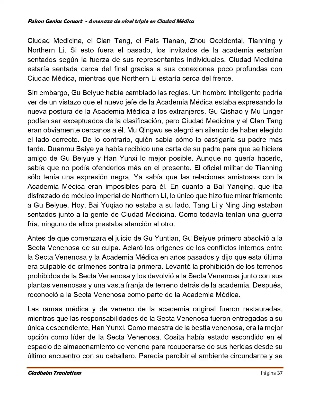 Poison Genious Consort (Novela) - Capítulo 395 - Página 37 - LectorTMOo