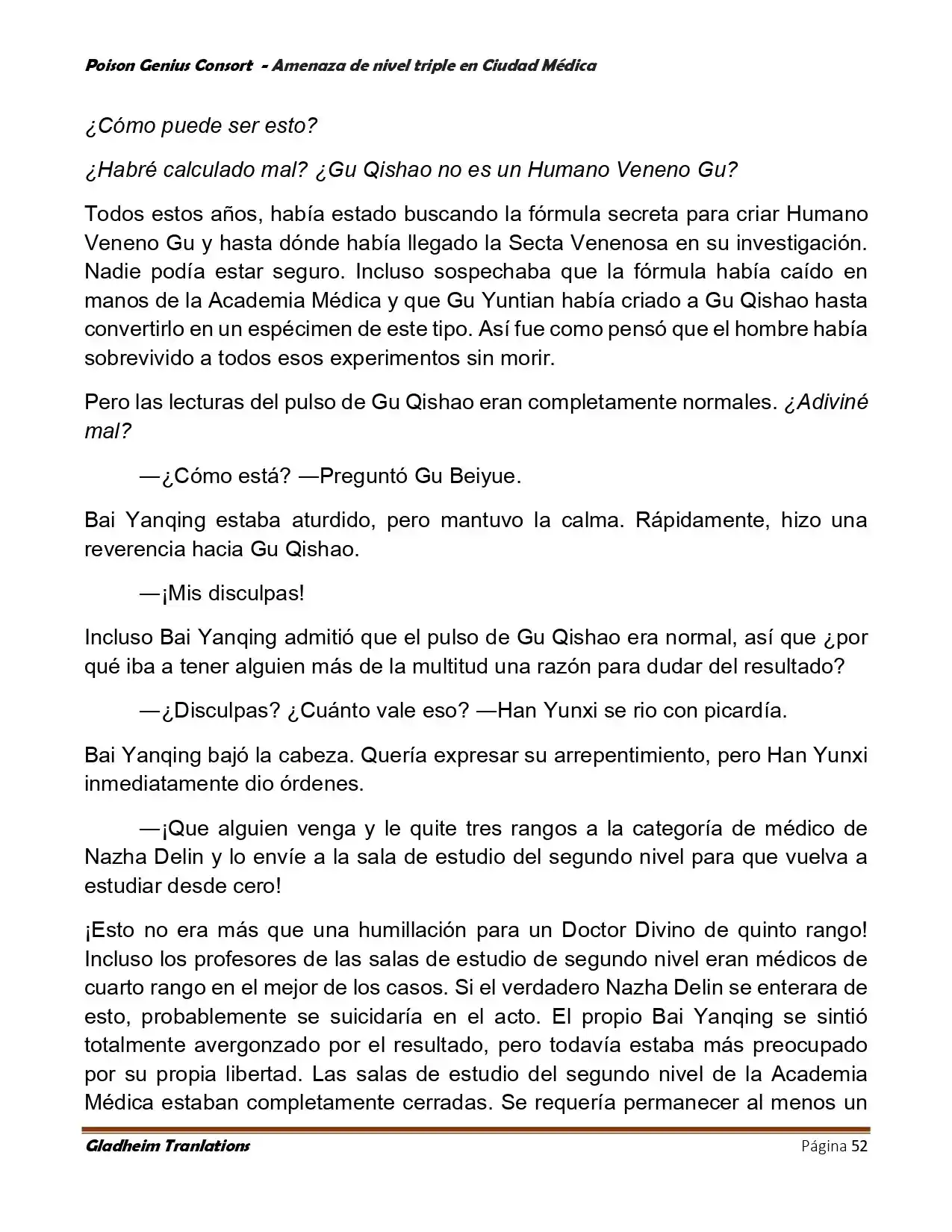 Poison Genious Consort (Novela) - Capítulo 395 - Página 52 - LectorTMOo