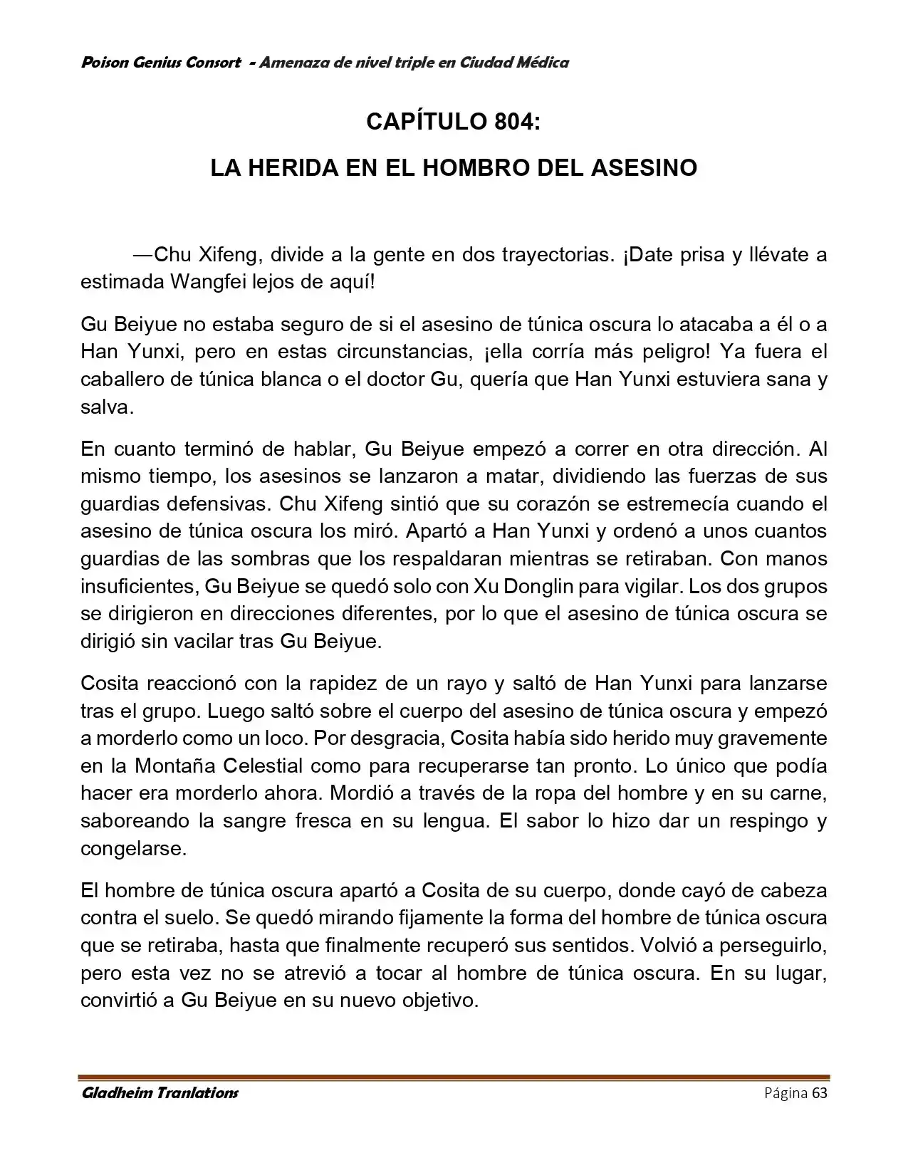 Poison Genious Consort (Novela) - Capítulo 395 - Página 63 - LectorTMOo