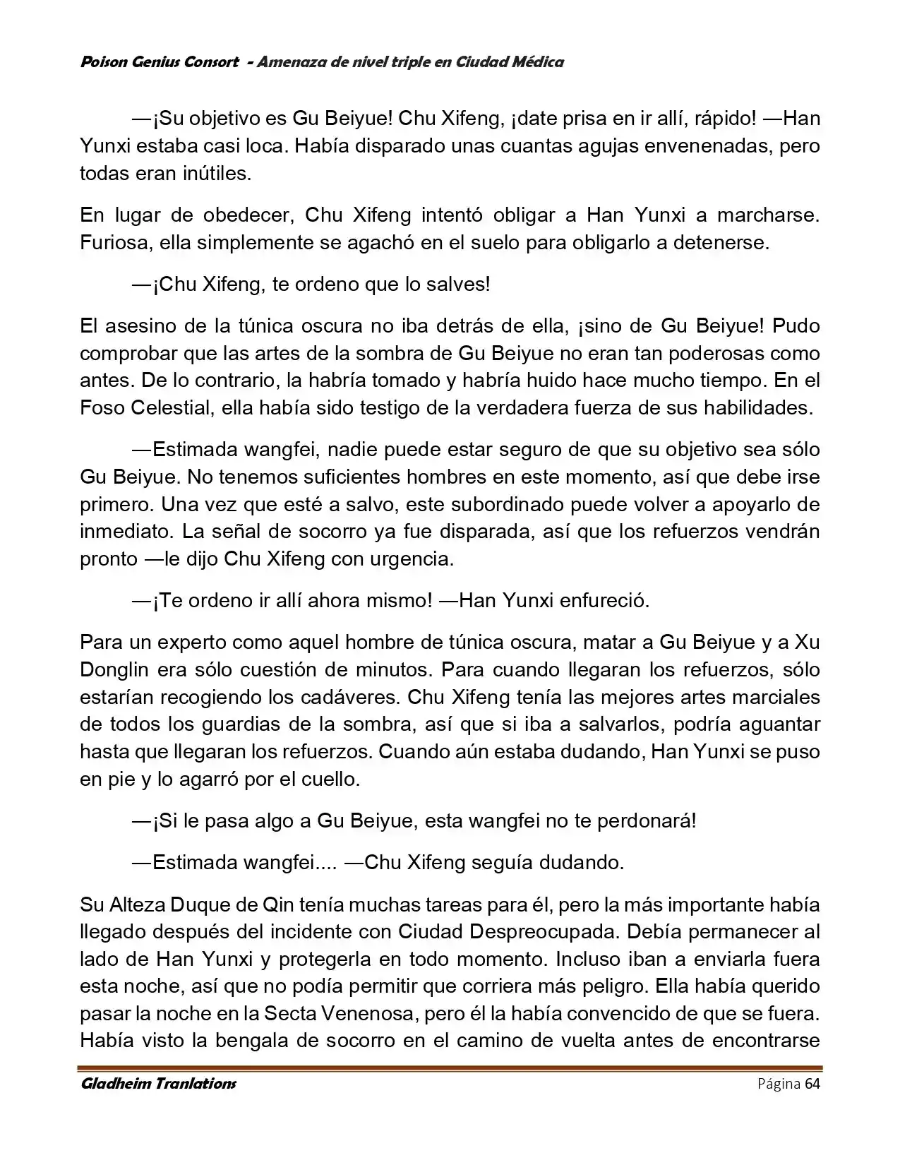 Poison Genious Consort (Novela) - Capítulo 395 - Página 64 - LectorTMOo