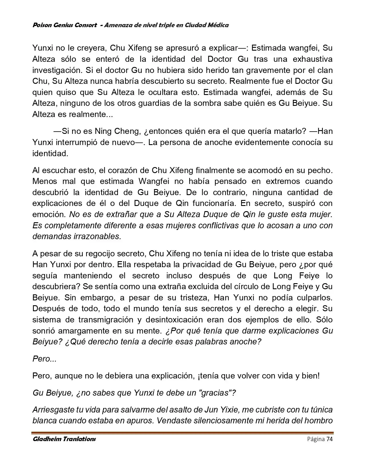 Poison Genious Consort (Novela) - Capítulo 395 - Página 74 - LectorTMOo