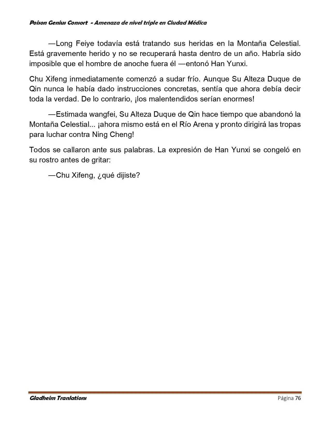 Poison Genious Consort (Novela) - Capítulo 395 - Página 76 - LectorTMOo