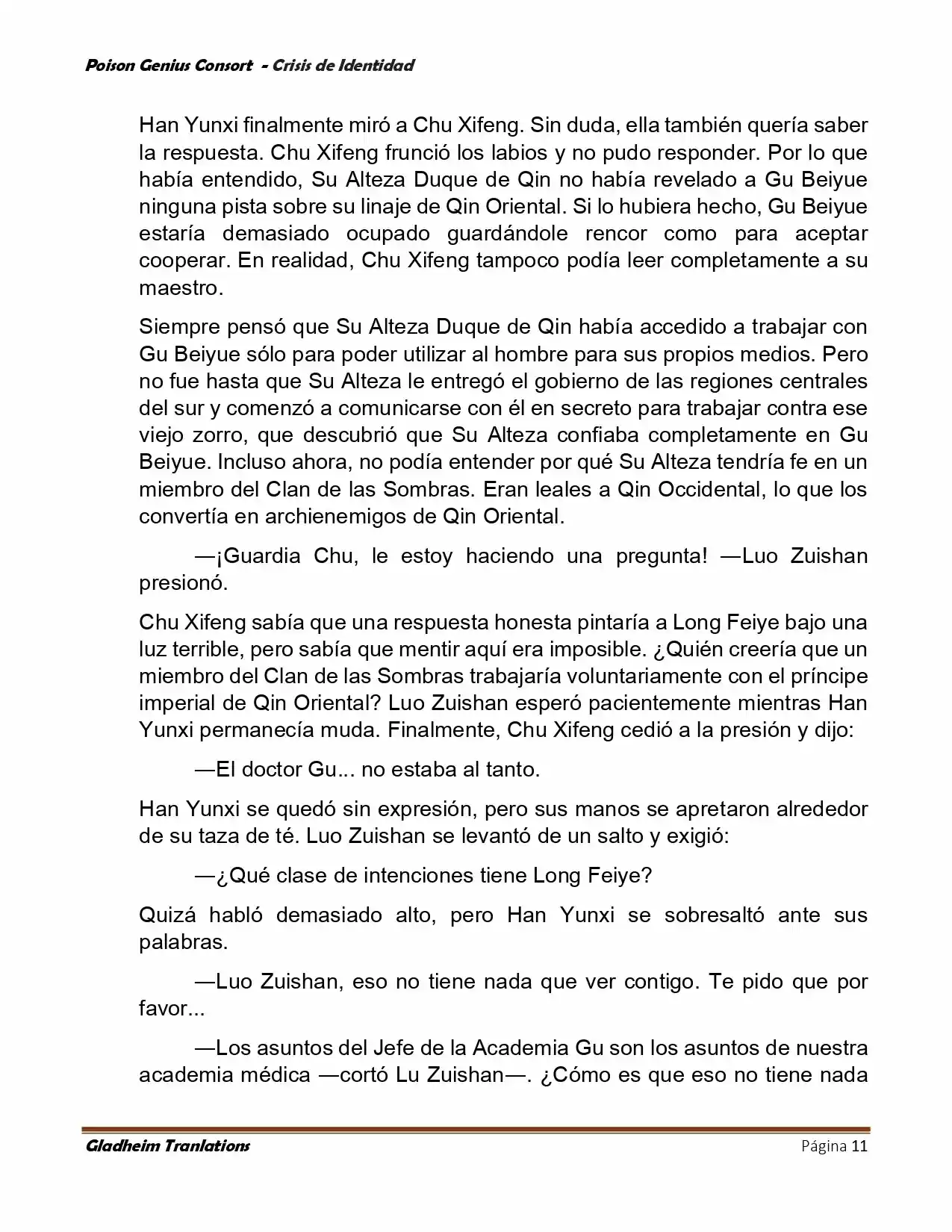 Poison Genious Consort (Novela) - Capítulo 396 - Página 11 - LectorTMOo