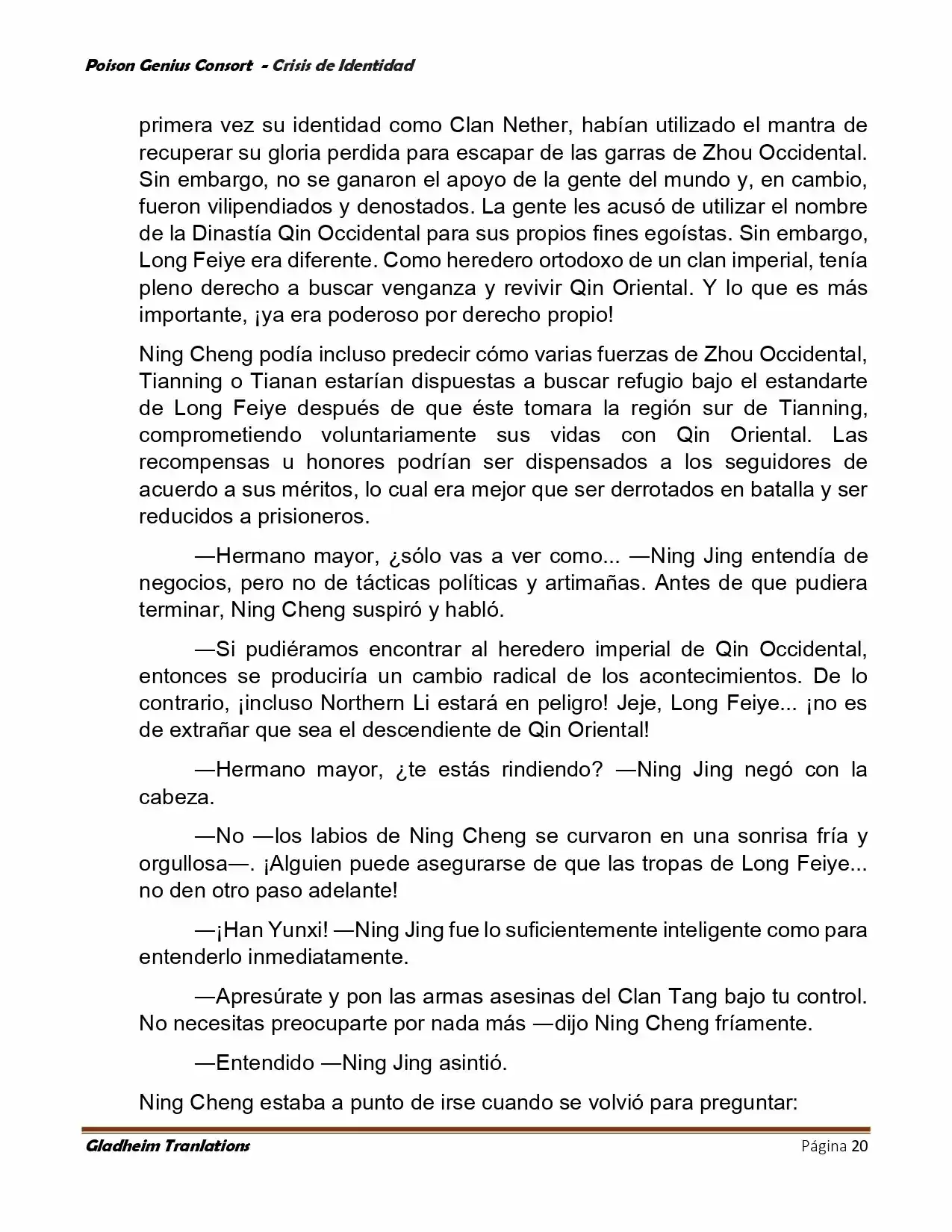 Poison Genious Consort (Novela) - Capítulo 396 - Página 20 - LectorTMOo