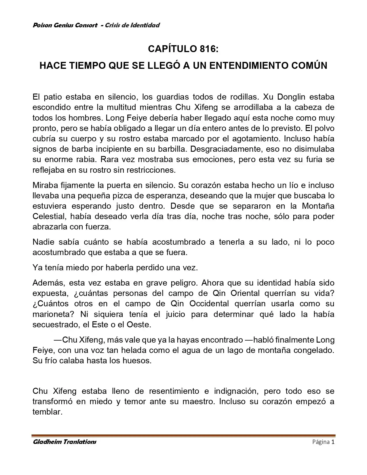 Poison Genious Consort (Novela) - Capítulo 397 - Página 1 - LectorTMOo