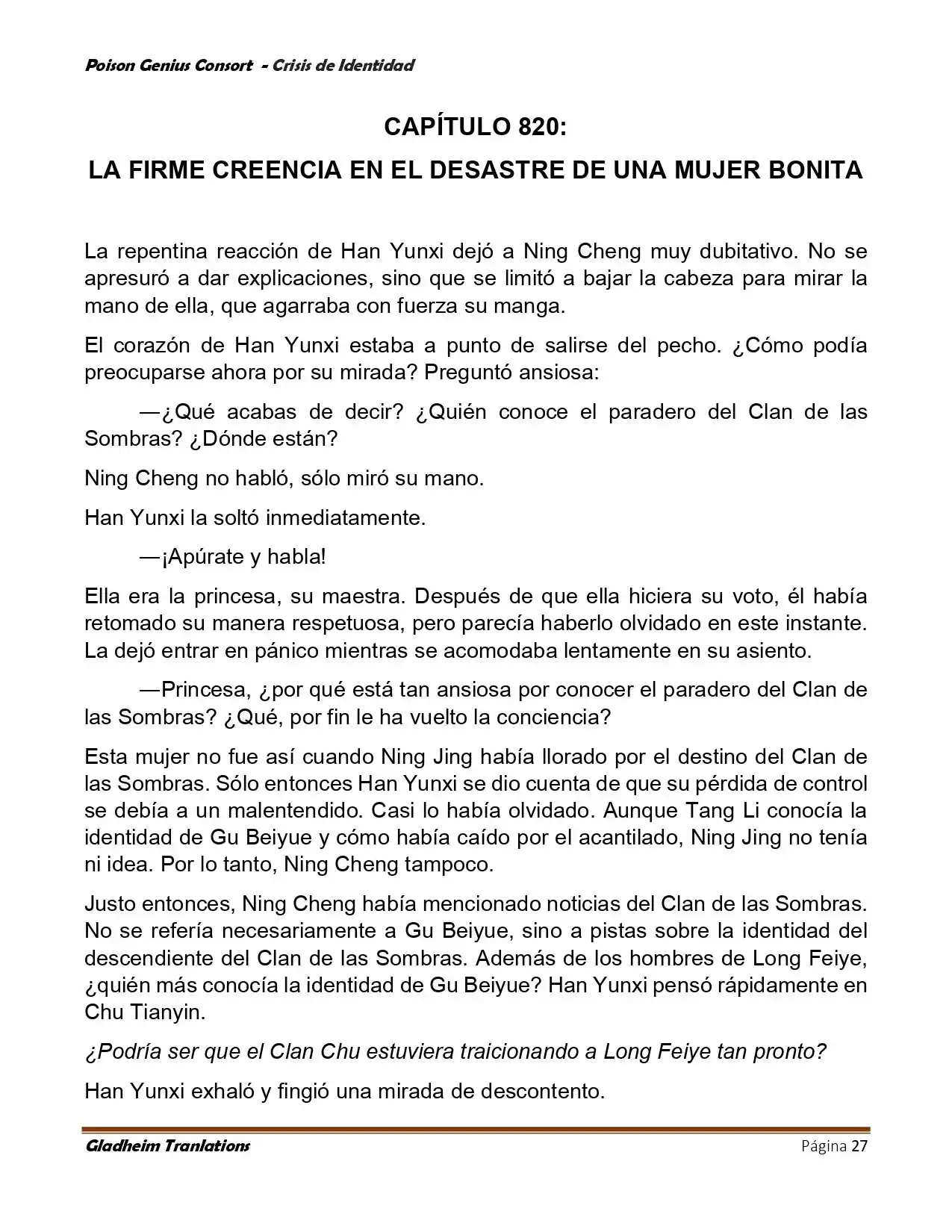 Poison Genious Consort (Novela) - Capítulo 397 - Página 33 - LectorTMOo