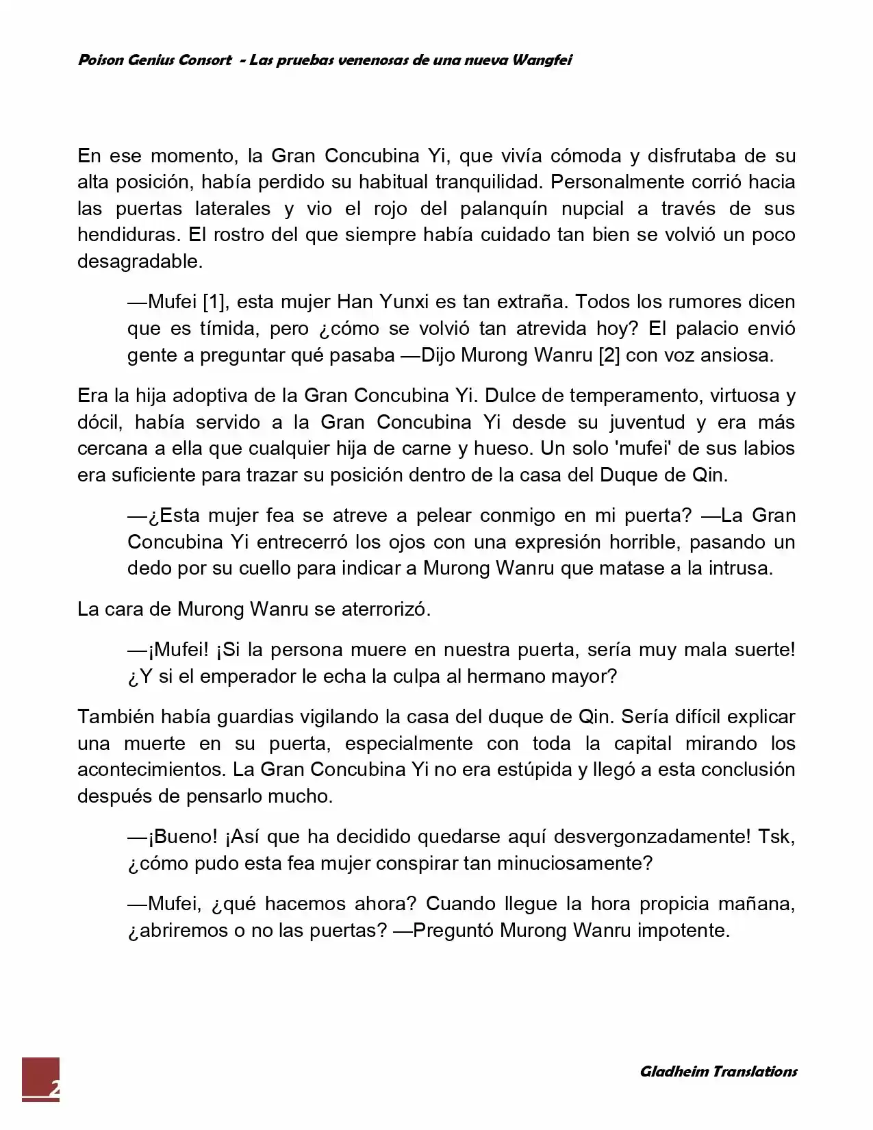 Poison Genious Consort (Novela) - Capítulo 4 - Página 2 - LectorTMOo