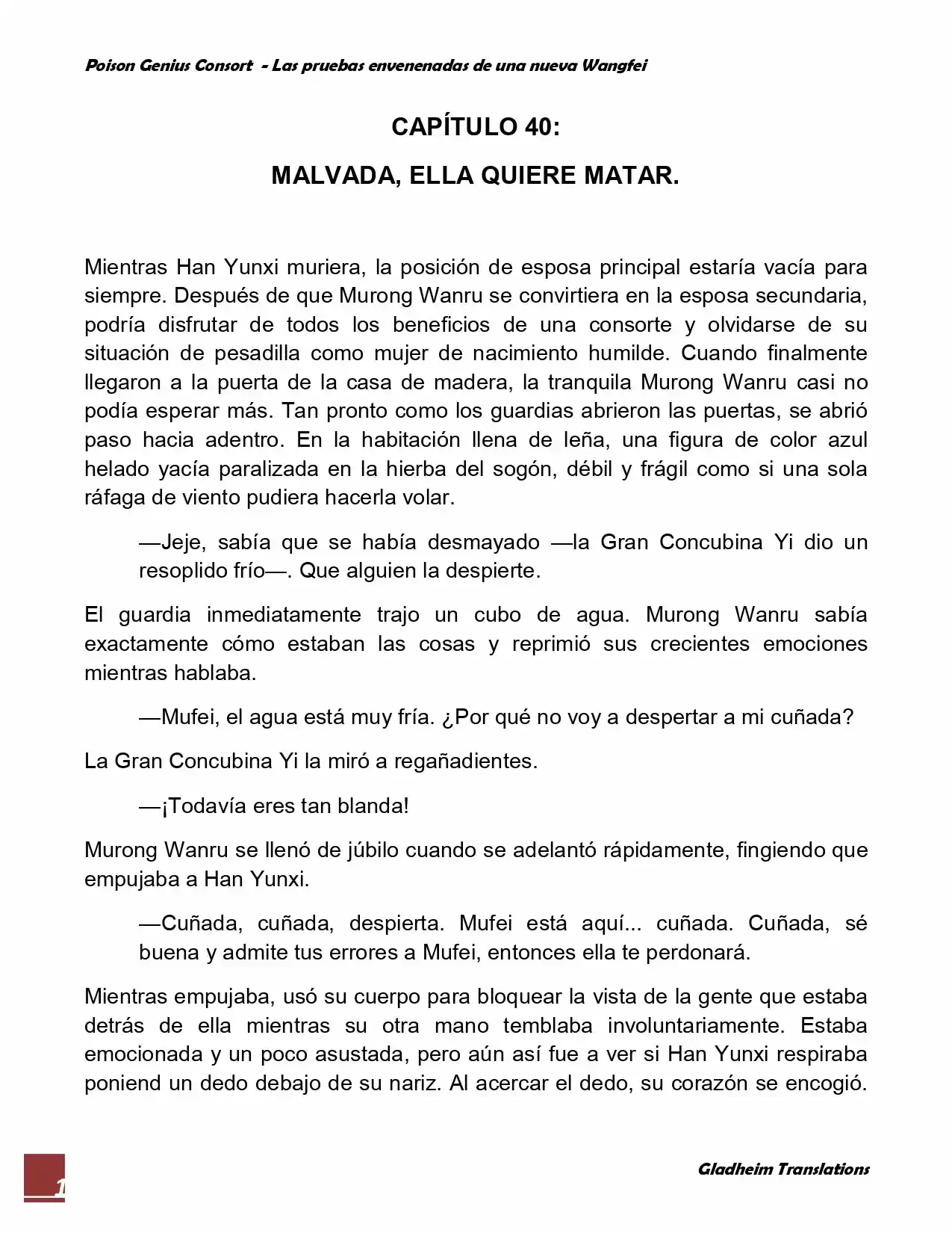 Poison Genious Consort (Novela) - Capítulo 40 - Página 1 - LectorTMOo