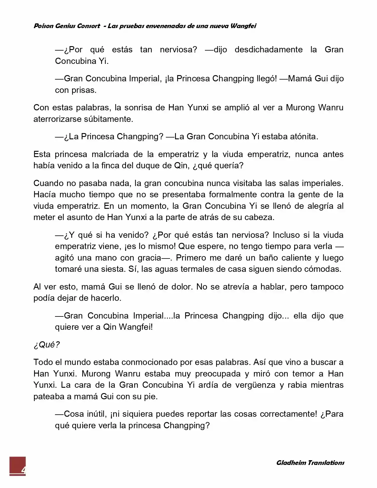 Poison Genious Consort (Novela) - Capítulo 40 - Página 4 - LectorTMOo