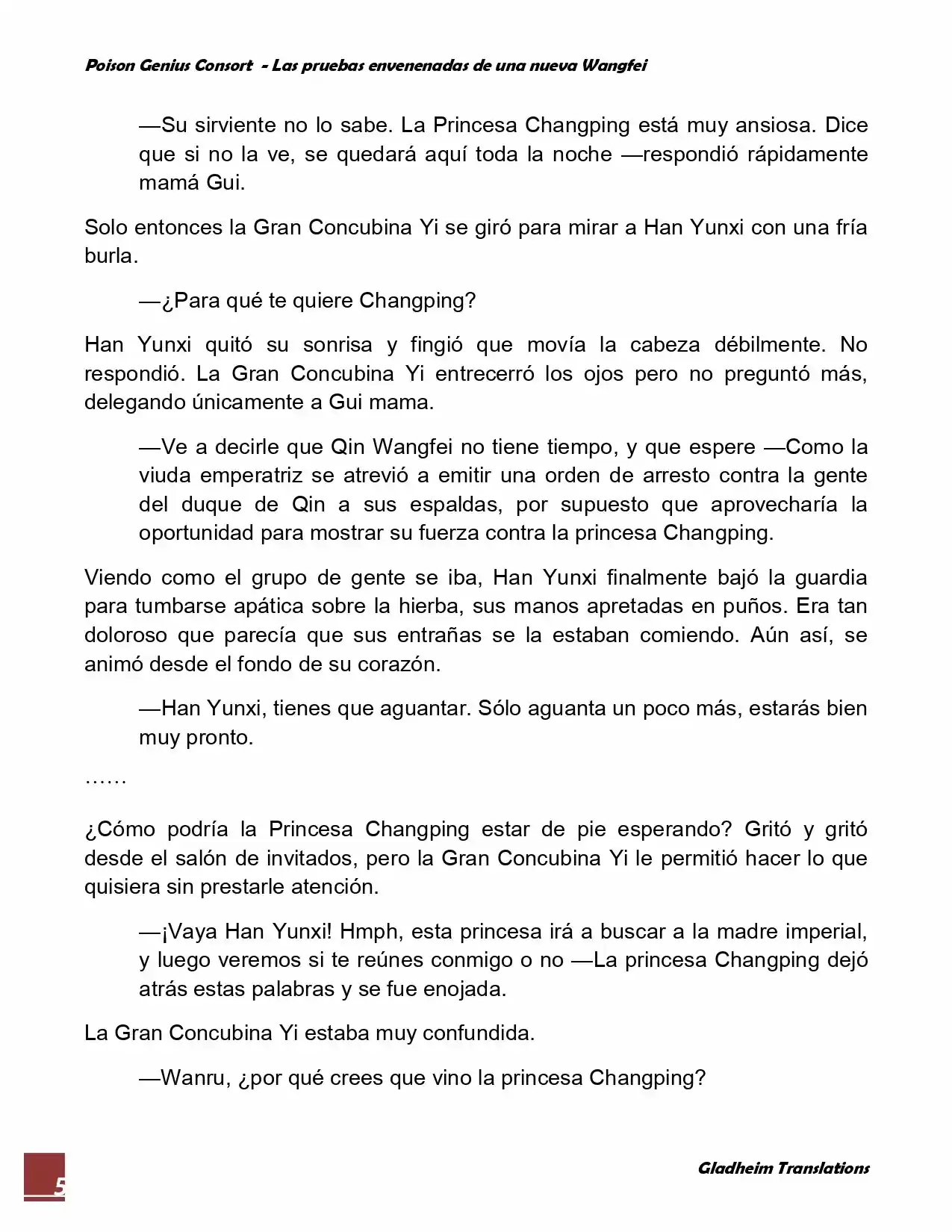 Poison Genious Consort (Novela) - Capítulo 40 - Página 5 - LectorTMOo