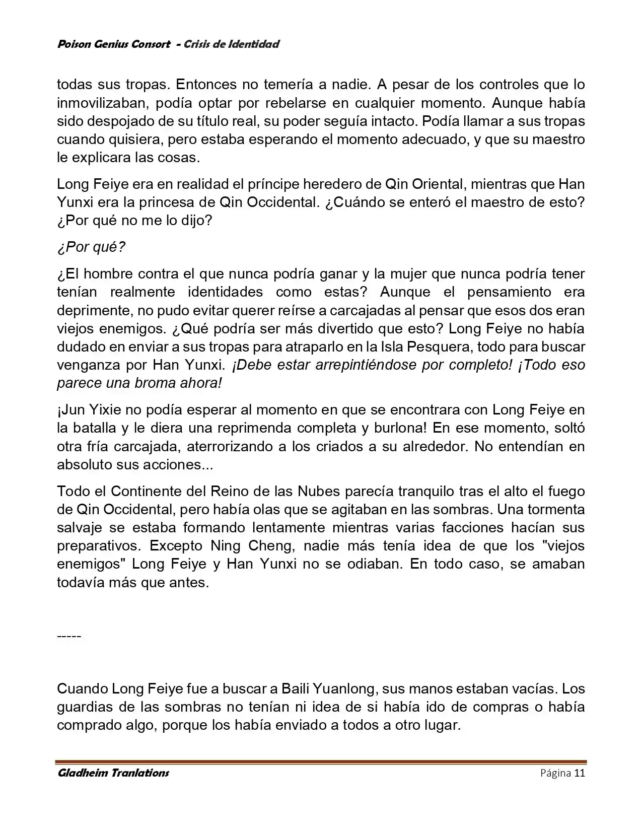Poison Genious Consort (Novela) - Capítulo 401 - Página 11 - LectorTMOo