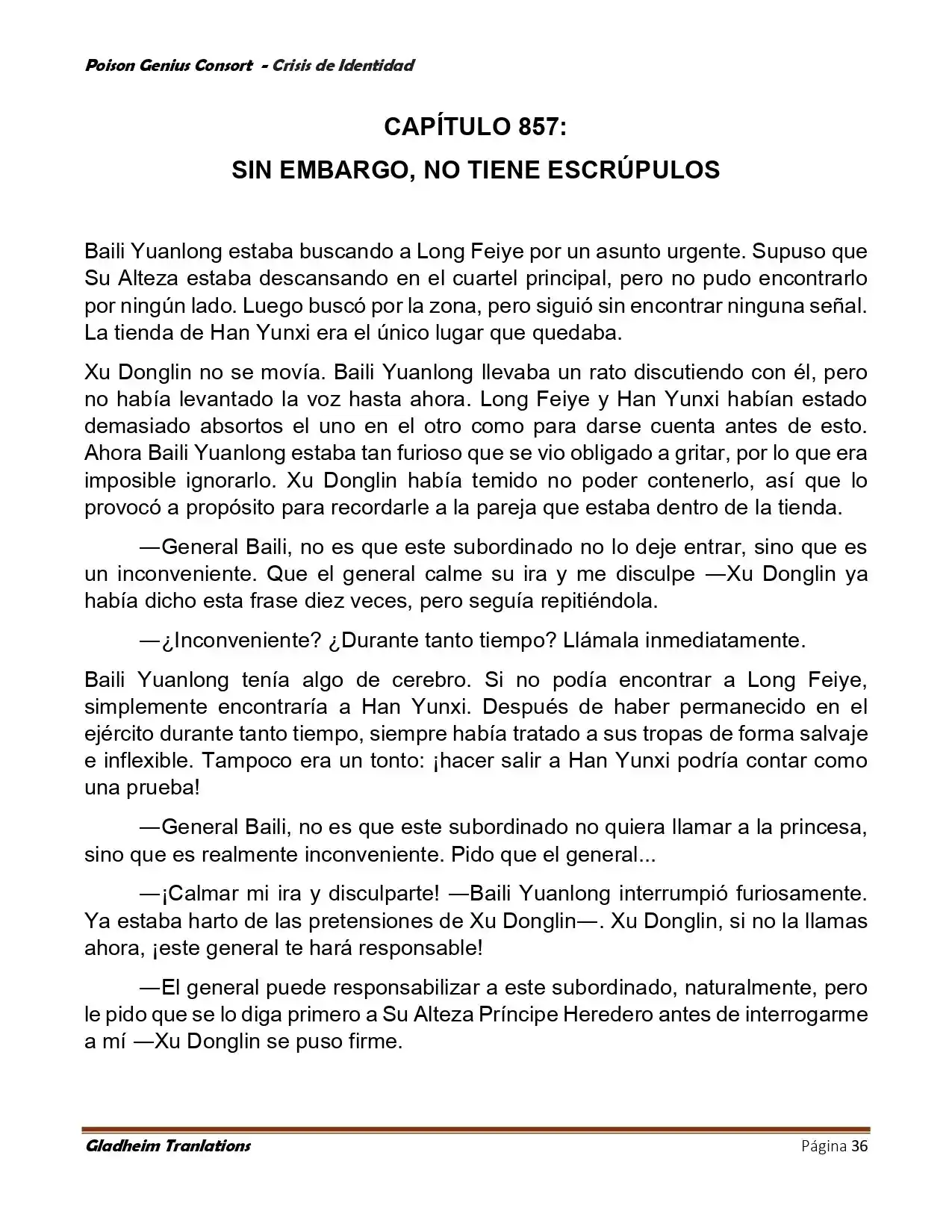 Poison Genious Consort (Novela) - Capítulo 401 - Página 36 - LectorTMOo