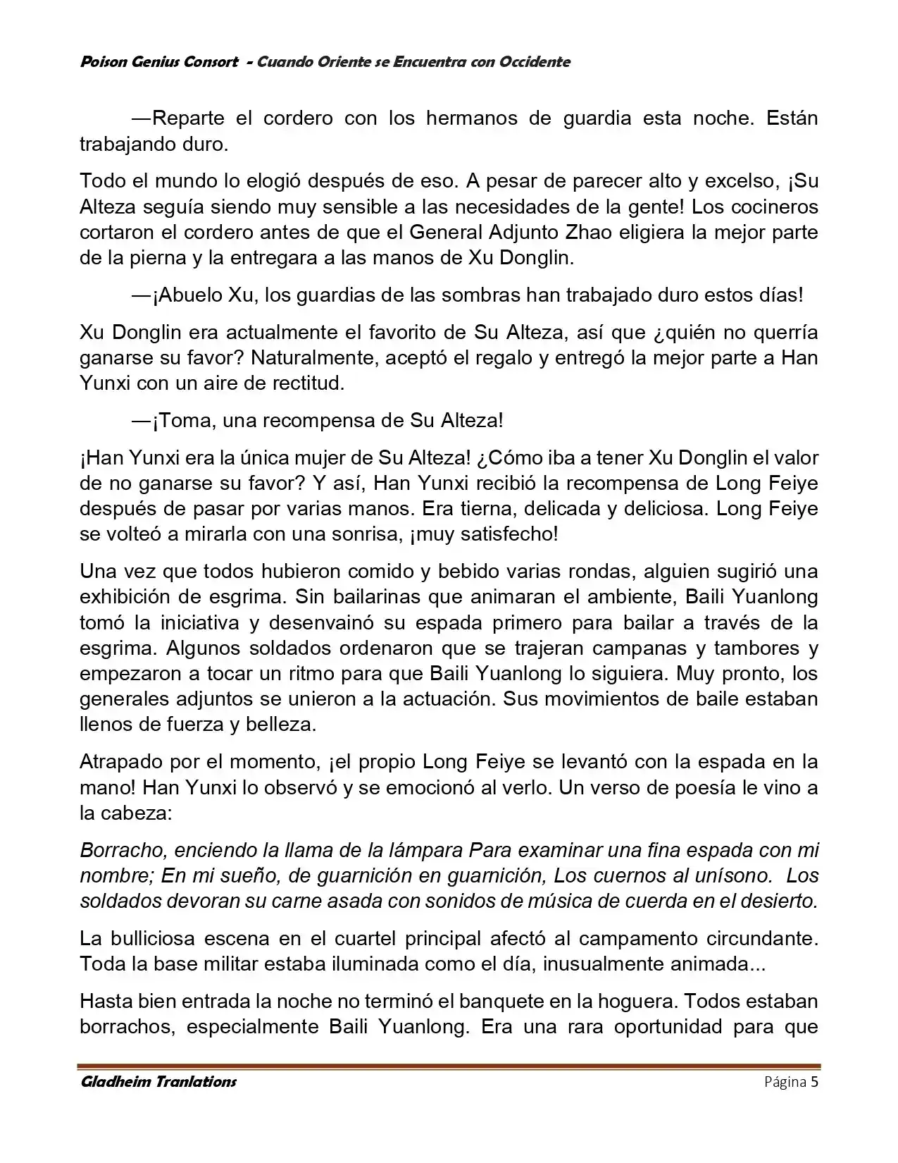 Poison Genious Consort (Novela) - Capítulo 402 - Página 5 - LectorTMOo