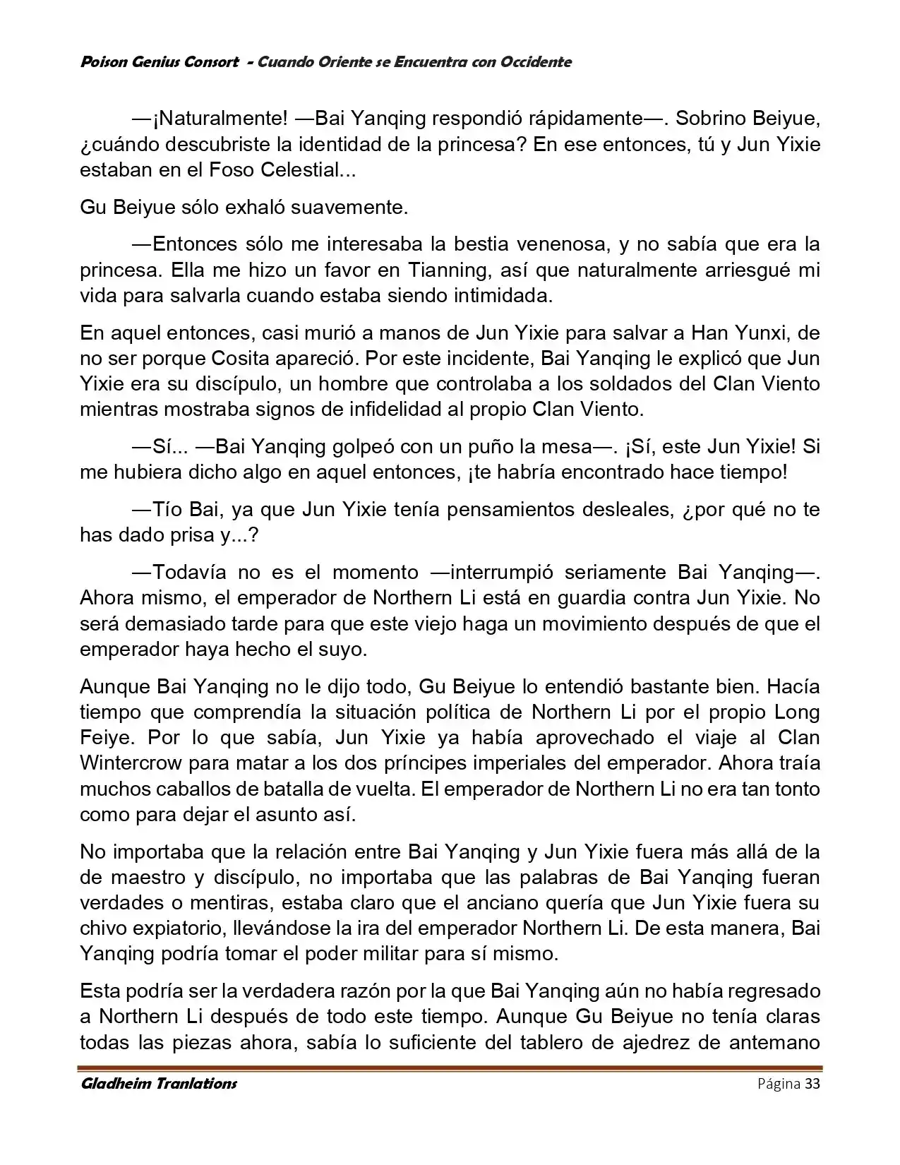 Poison Genious Consort (Novela) - Capítulo 402 - Página 33 - LectorTMOo