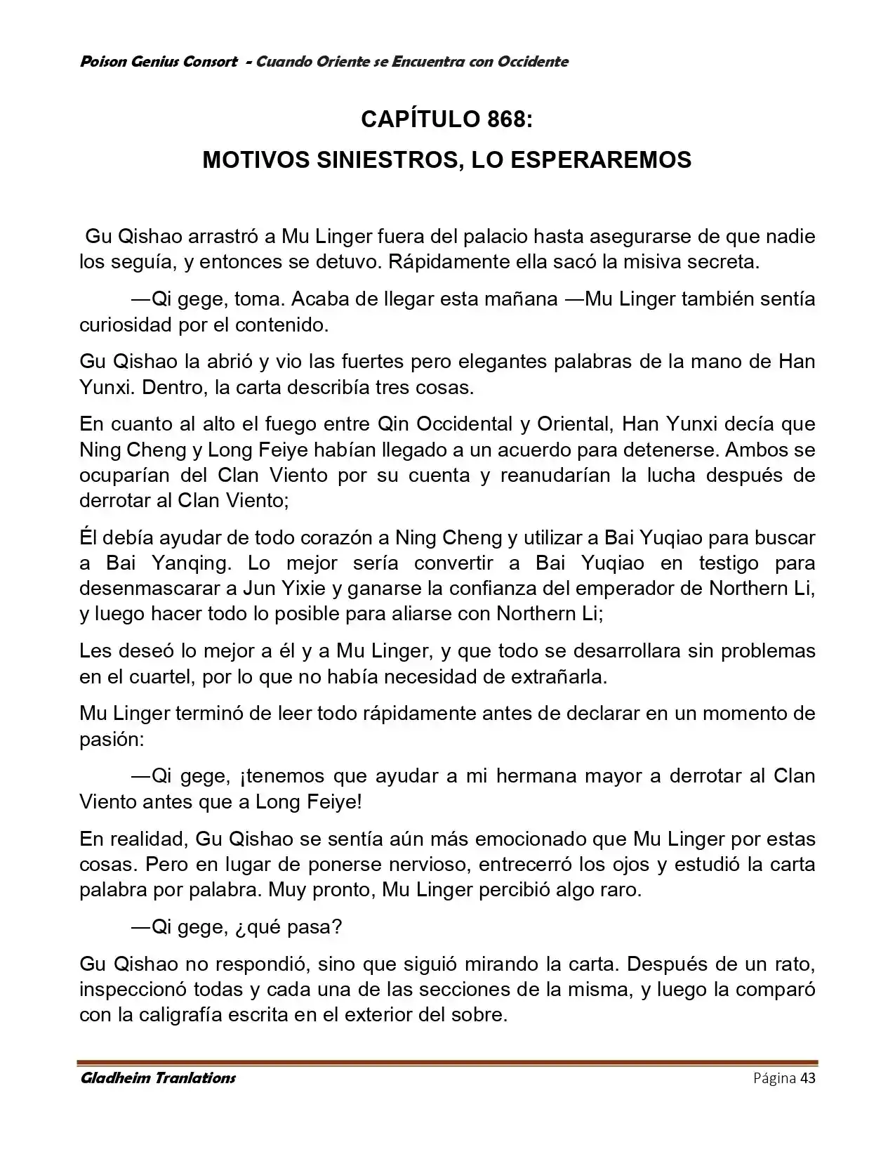 Poison Genious Consort (Novela) - Capítulo 402 - Página 43 - LectorTMOo