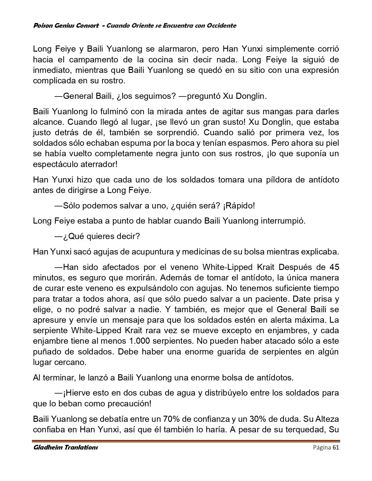 Poison Genious Consort (Novela) - Capítulo 402 - Página 61 - LectorTMOo