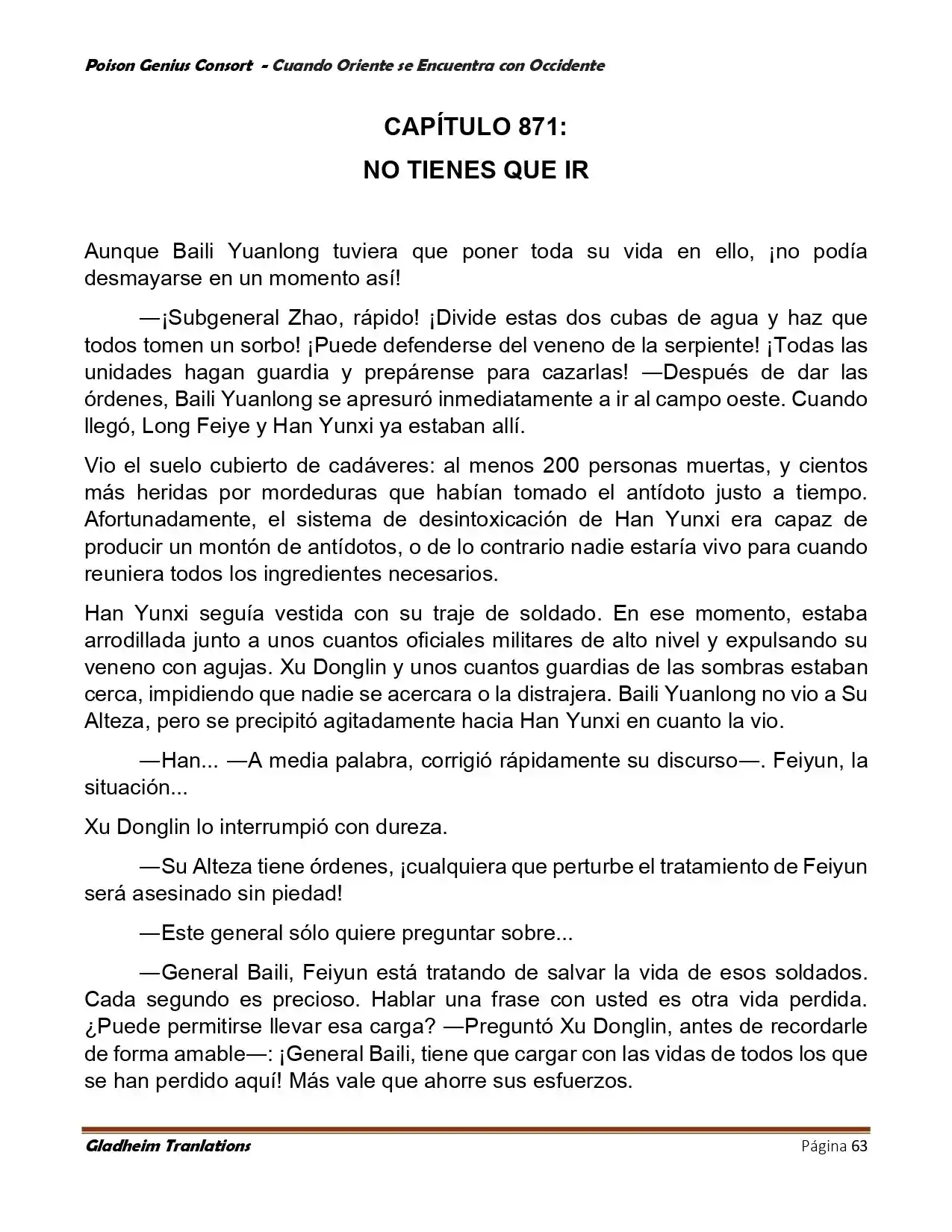 Poison Genious Consort (Novela) - Capítulo 402 - Página 63 - LectorTMOo