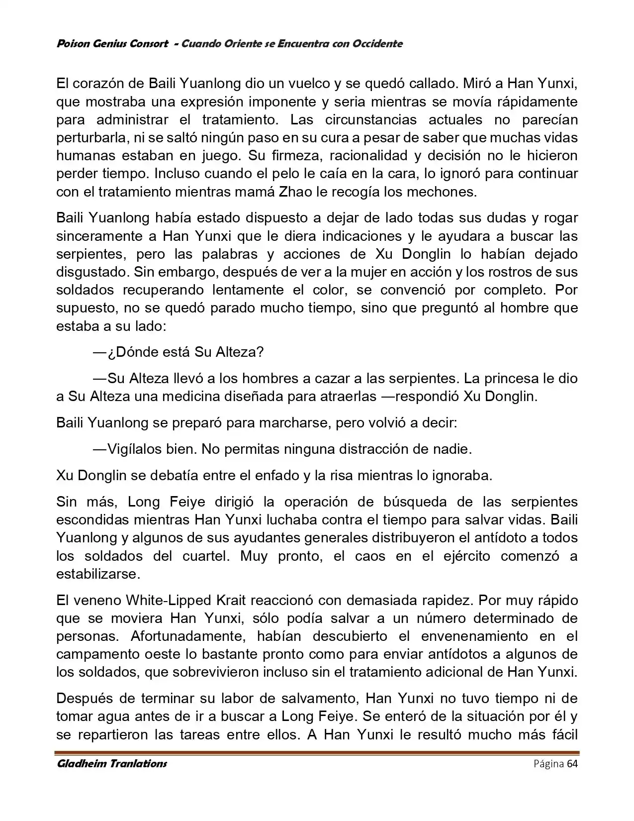 Poison Genious Consort (Novela) - Capítulo 402 - Página 64 - LectorTMOo