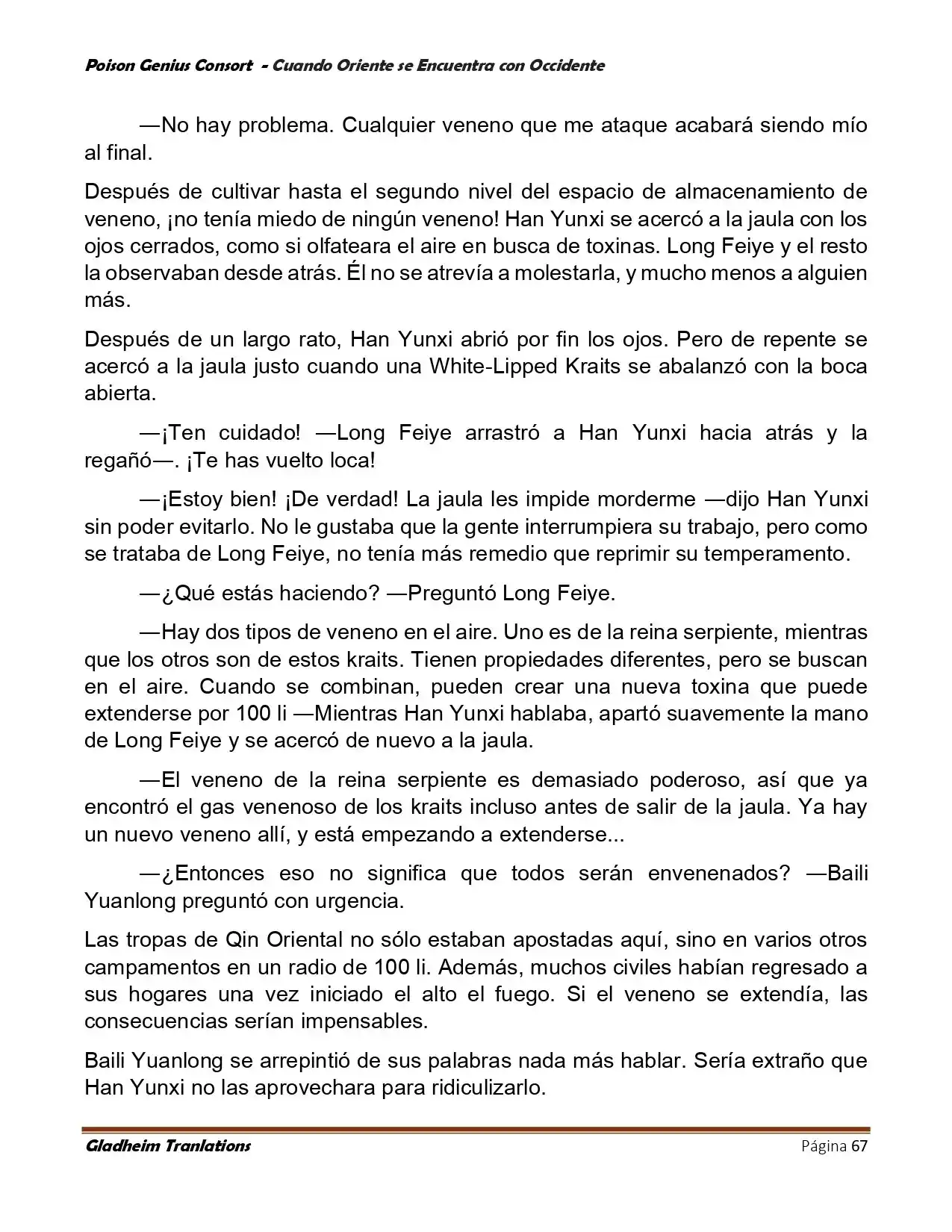 Poison Genious Consort (Novela) - Capítulo 402 - Página 67 - LectorTMOo