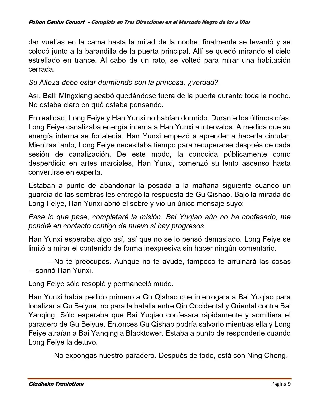 Poison Genious Consort (Novela) - Capítulo 403.50 - Página 9 - LectorTMOo